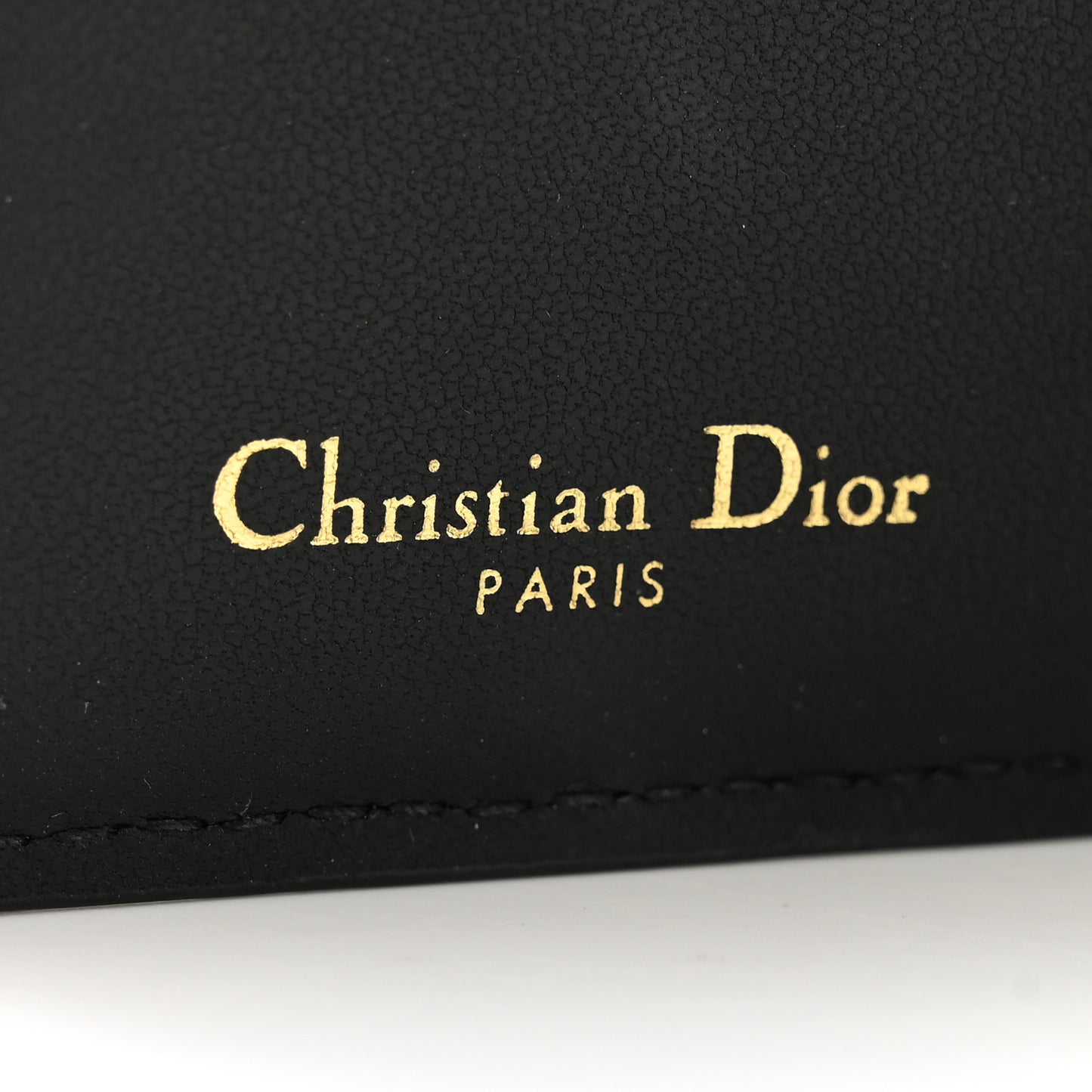 Grained Calfskin Supple Cannage Caro Dahlia Wallet Black
