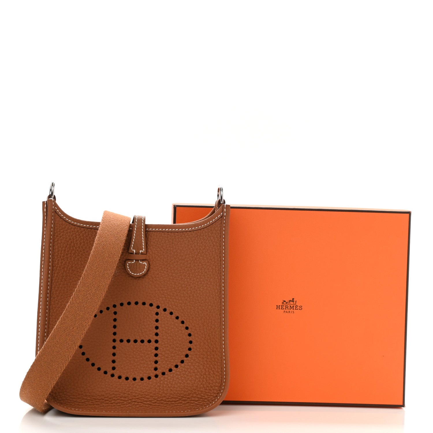 Hermes Taurillon Clemence Evelyne TPM Gold 12 of 12