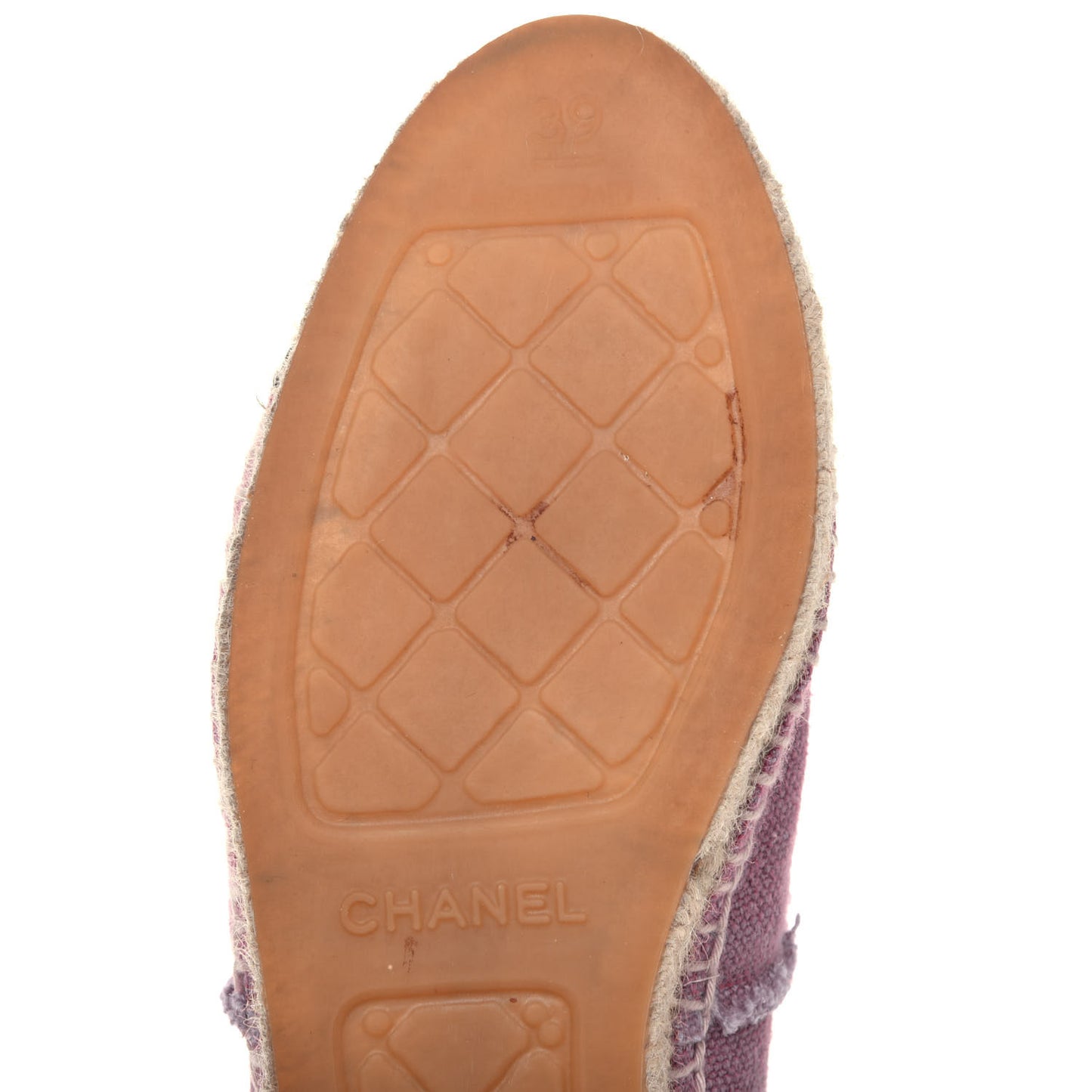 Linen CC Espadrilles 39 Pink Black
