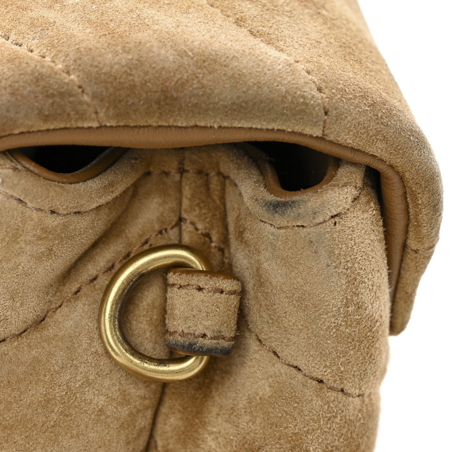 Suede Toy Loulou Shoulder Bag Cinnamon