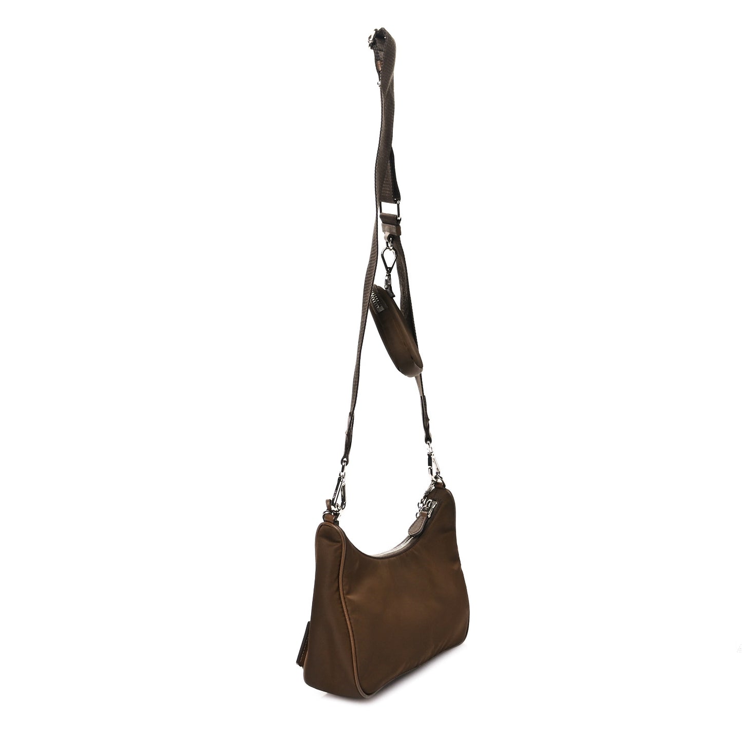Tessuto Nylon Saffiano Re-Edition 2005 Shoulder Bag Cacao