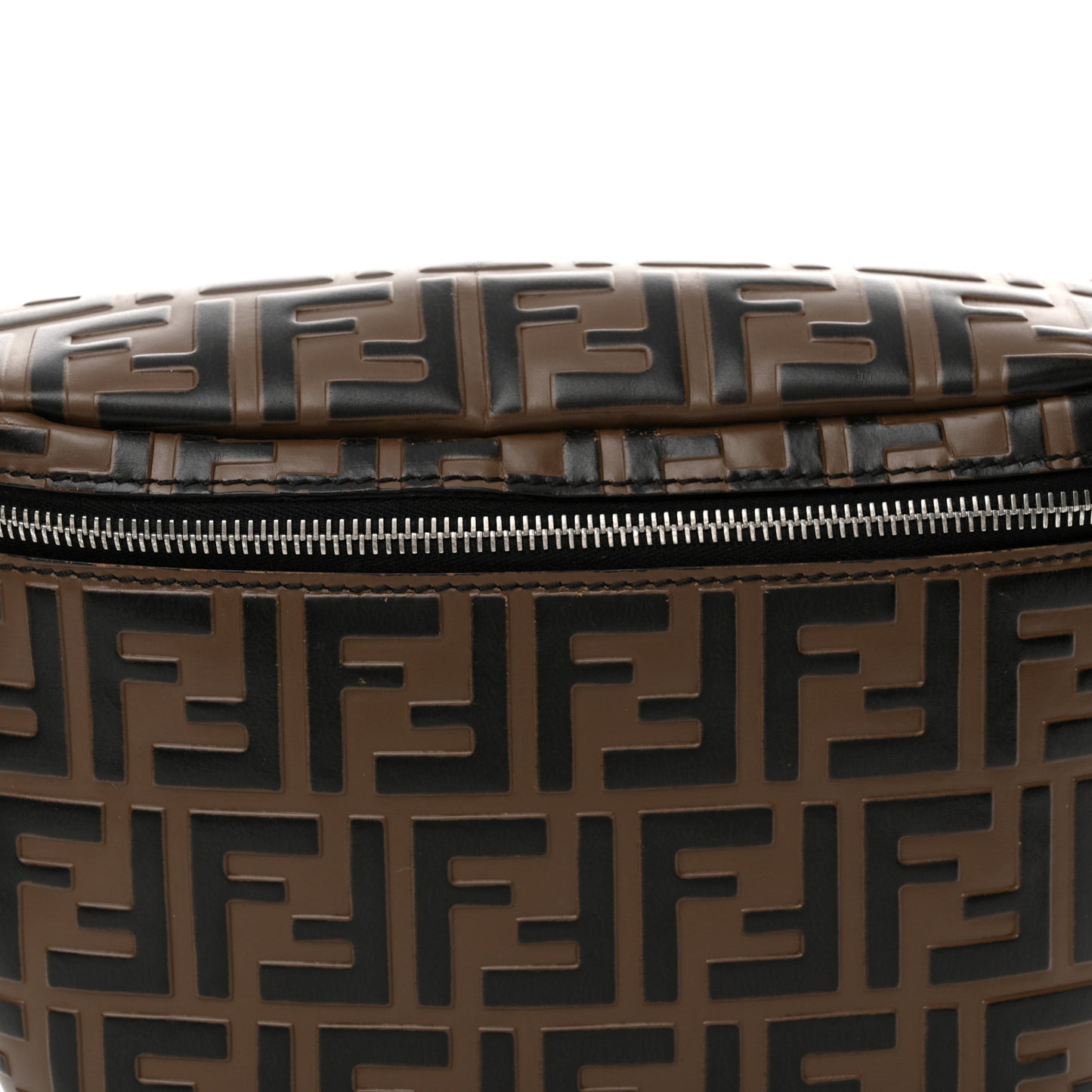 Vitello Century Bi-Color FF 1974 Embossed Belt Bag Maya Black