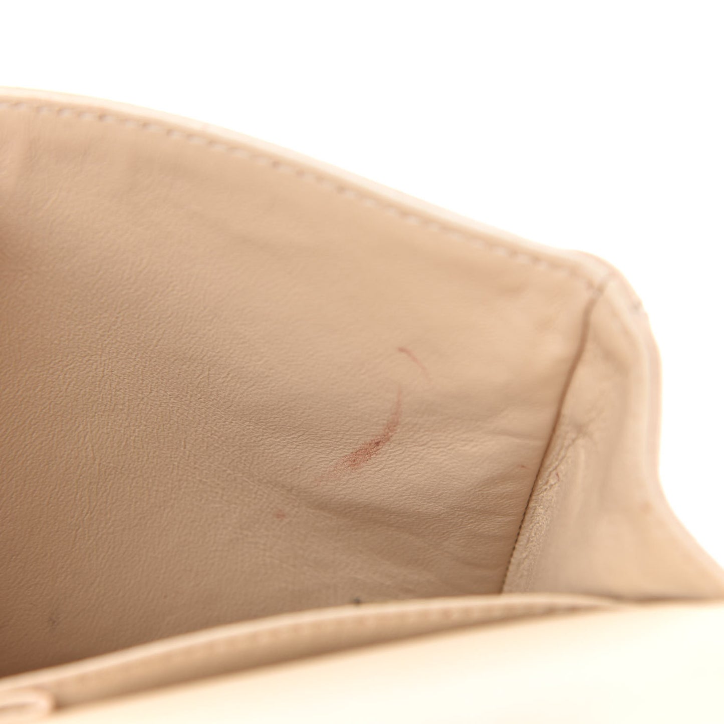 Caviar Quilted Medium Double Flap Beige Clair