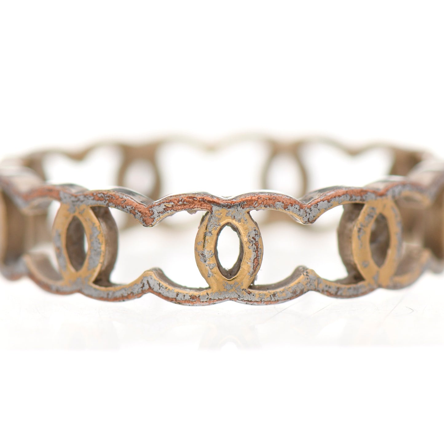Metal CC Ring 54 6.75 Gold