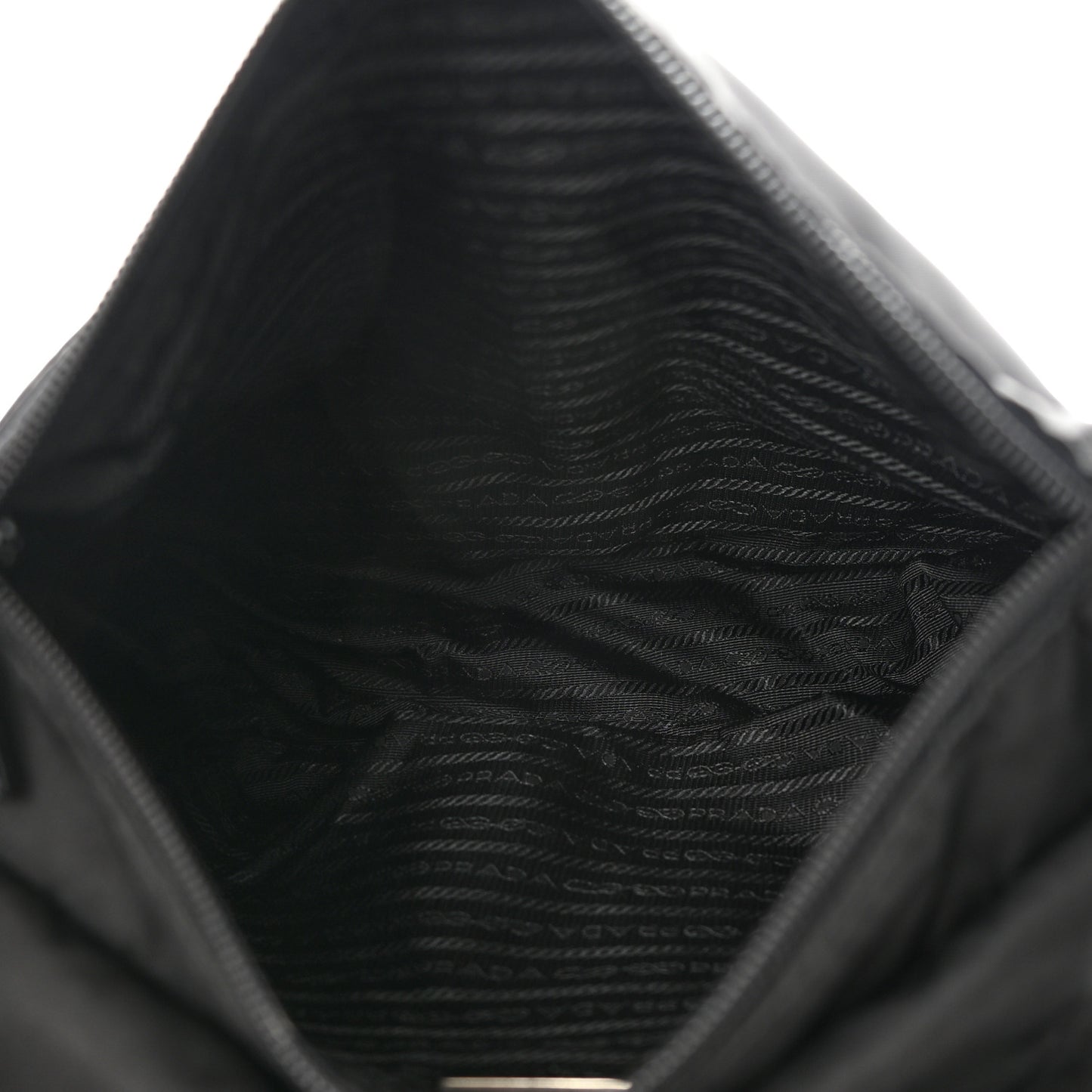 Nylon Messenger Bag Black