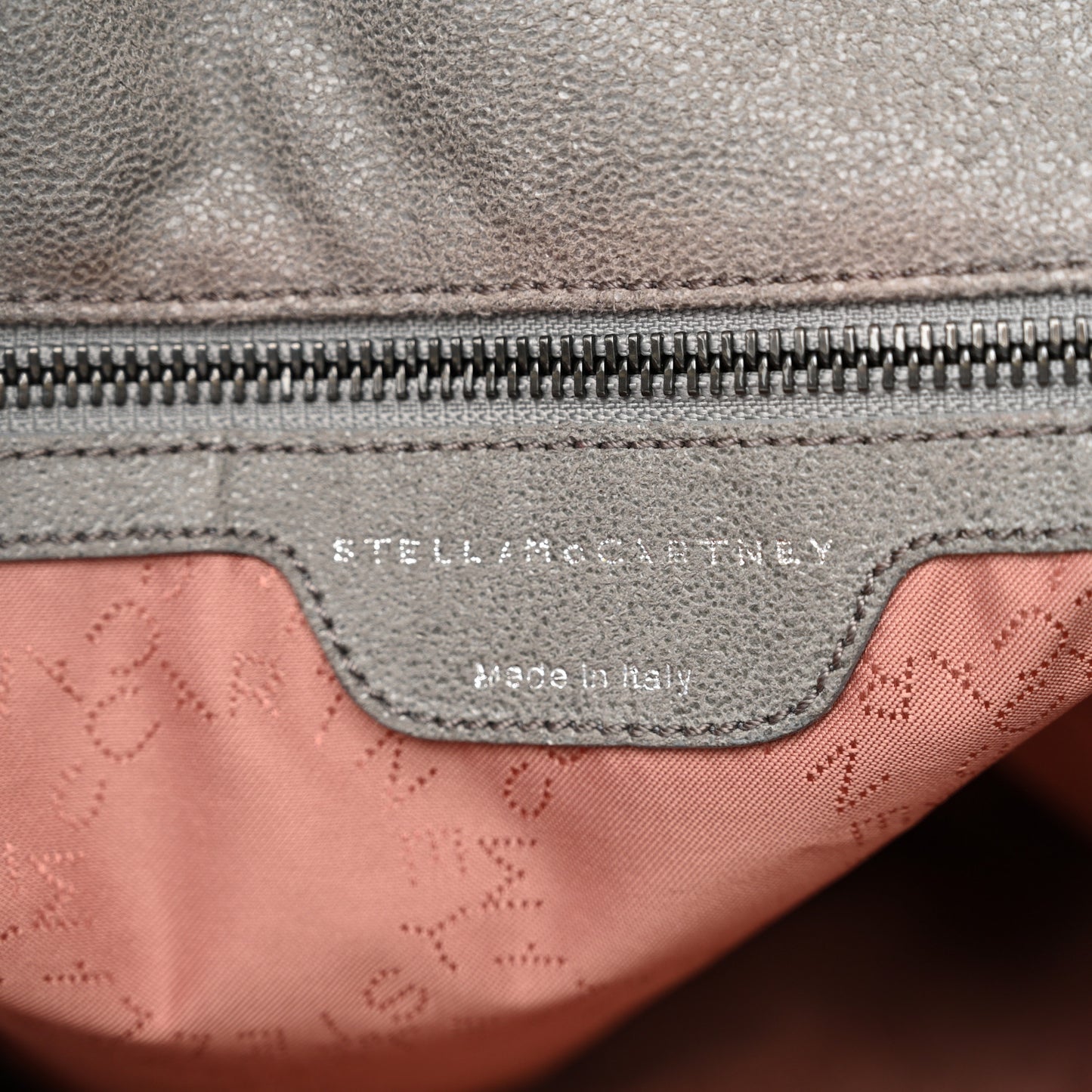 Shaggy Deer Falabella Fold Over Tote Grey