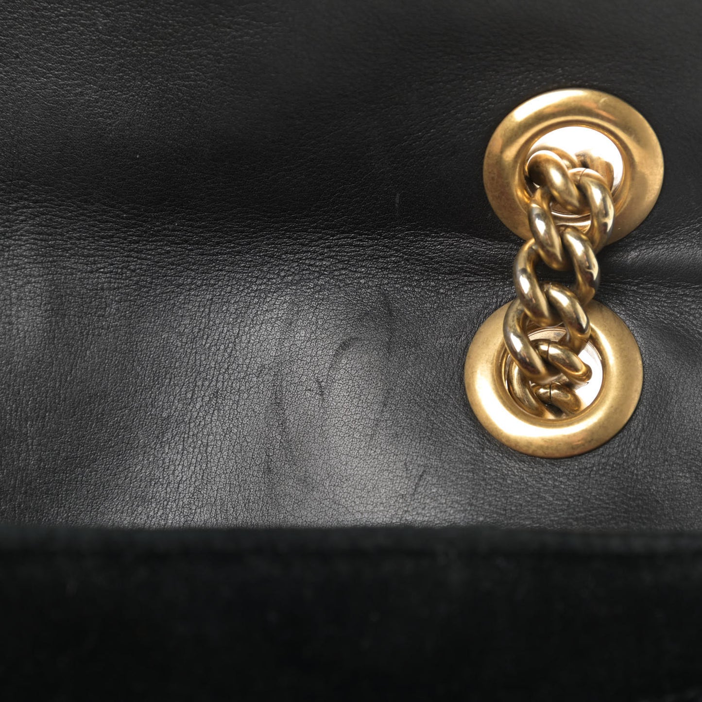Velvet Matelasse Mini GG Marmont Shoulder Bag Black