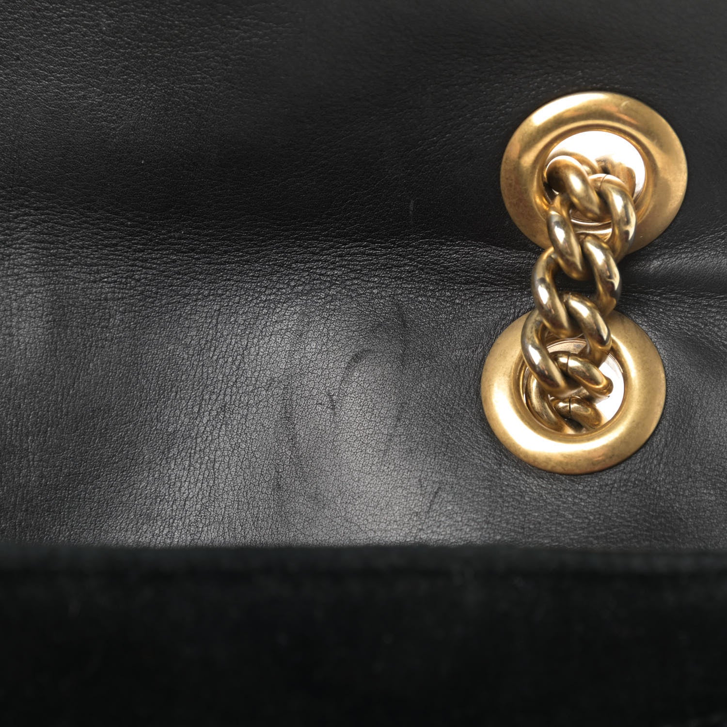 Gucci Velvet Matelasse Mini GG Marmont Shoulder Bag Black 12 of 17