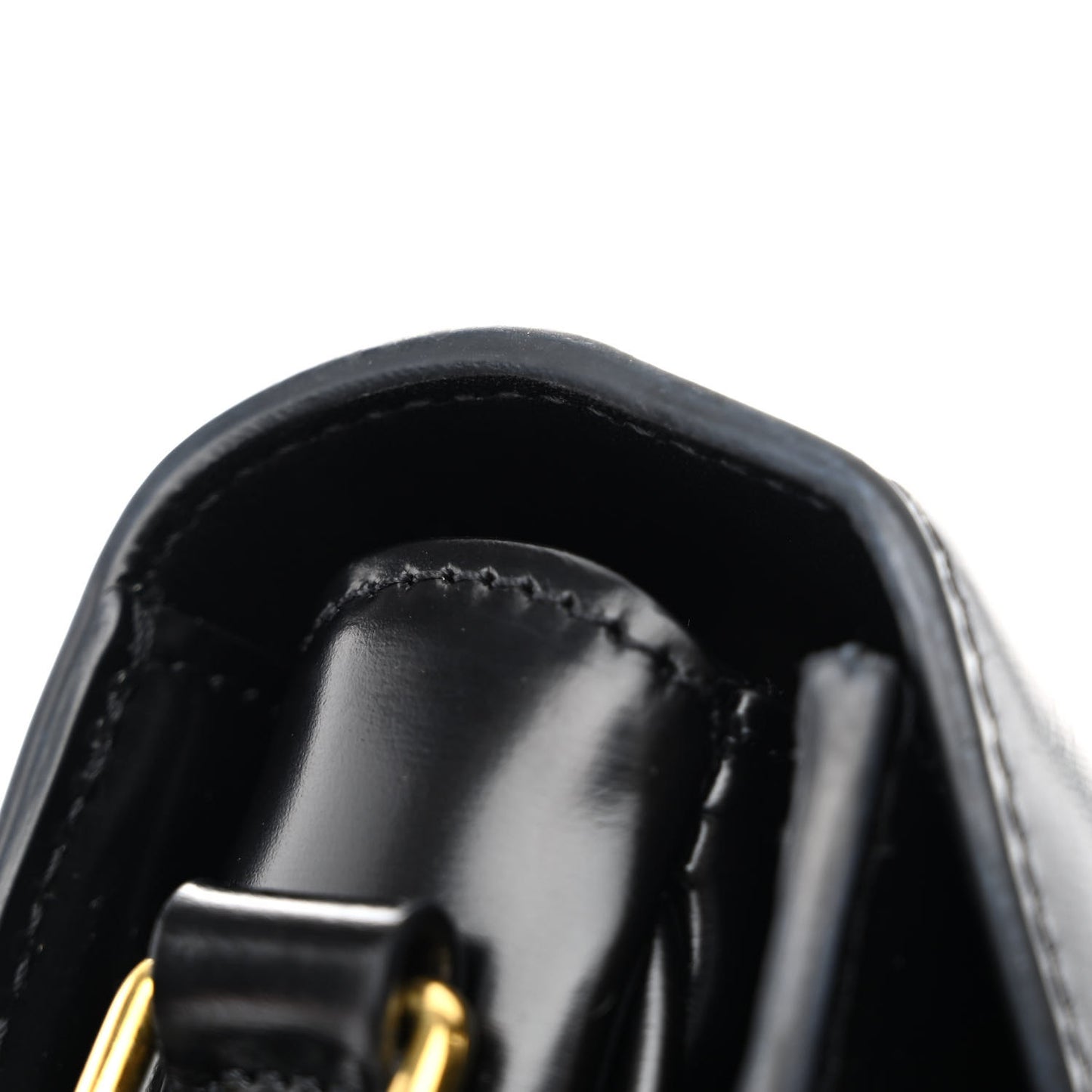 Shiny Calfskin Teen Besace Black
