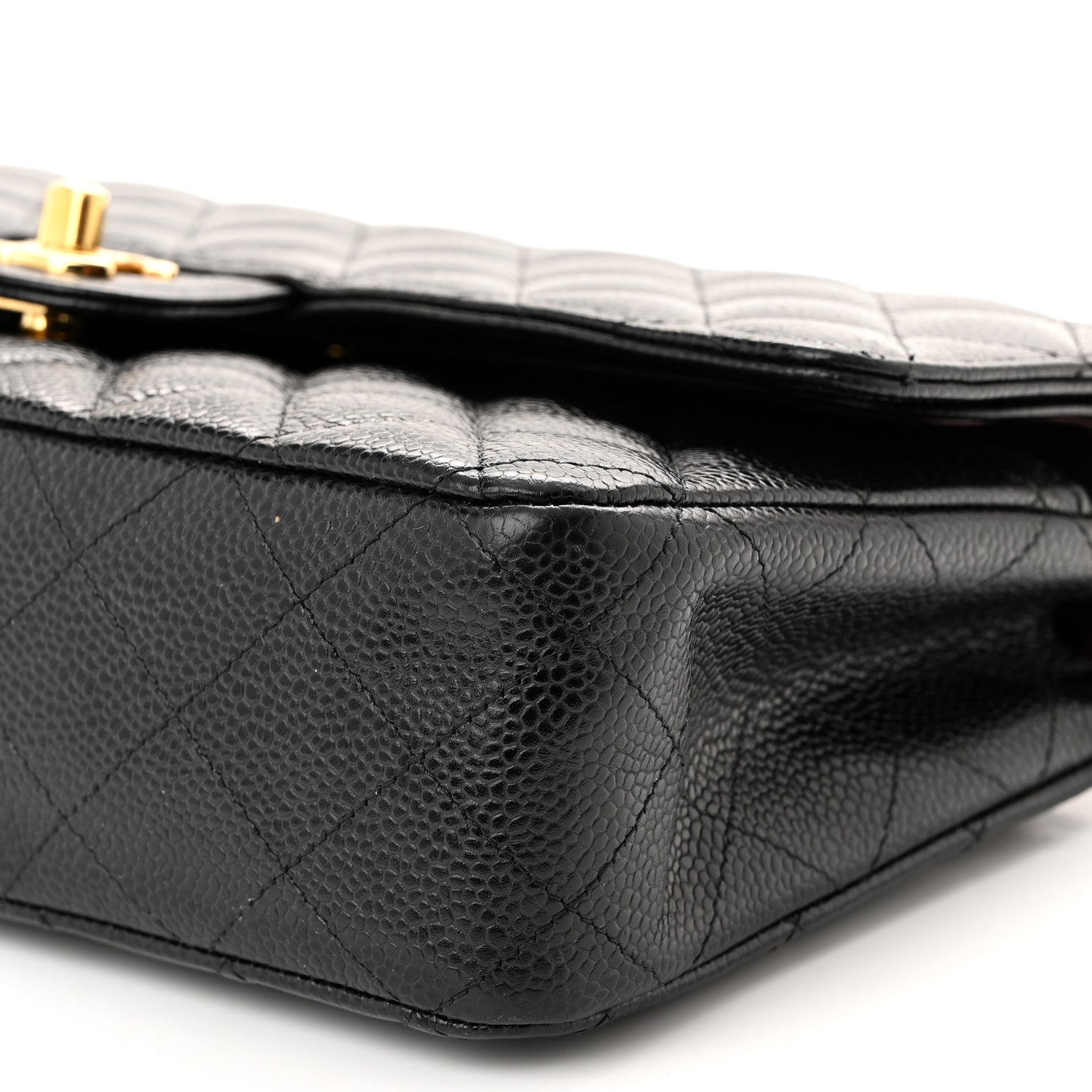 Chanel Caviar Quilted Medium Double Flap Black 10 of 13