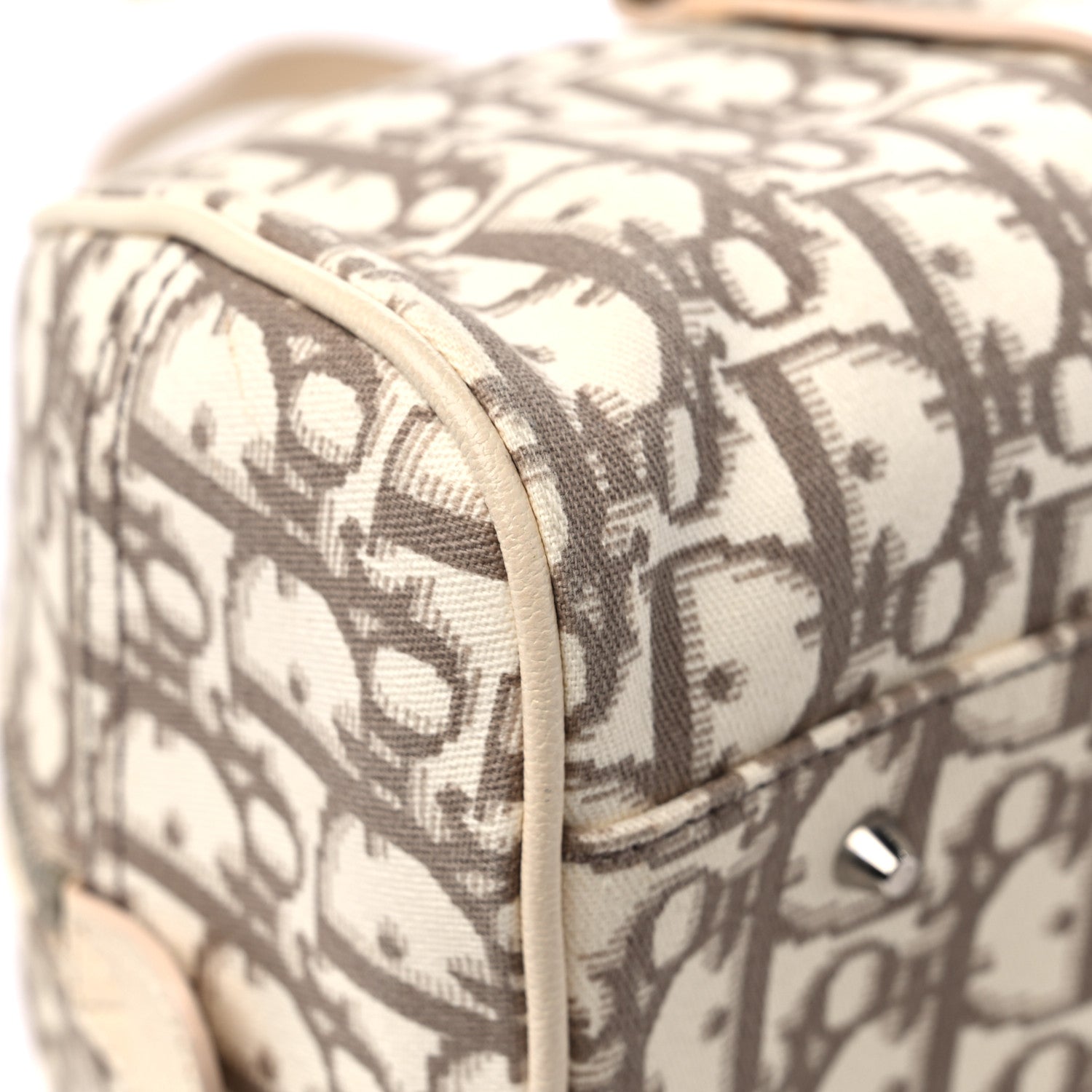 Christian Dior Monogram Vintage Flowers Bowler Beige 10 of 17