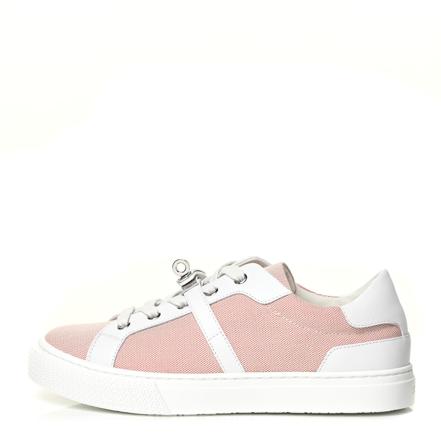 Calfskin Canvas Day Sneakers 37 Framboise White