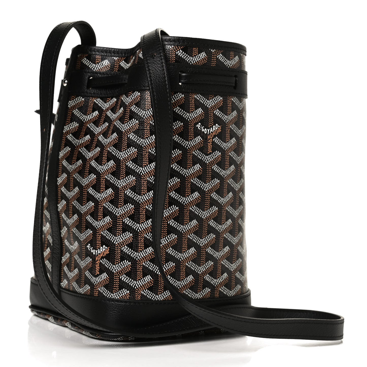 Goyardine Petit Flot Bucket Bag PM Black