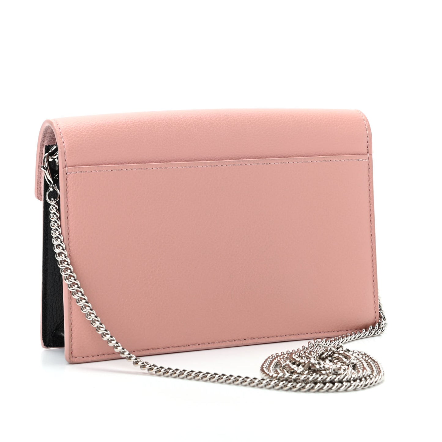 Calfskin My Lockme Chain Pochette Rose Ballet White