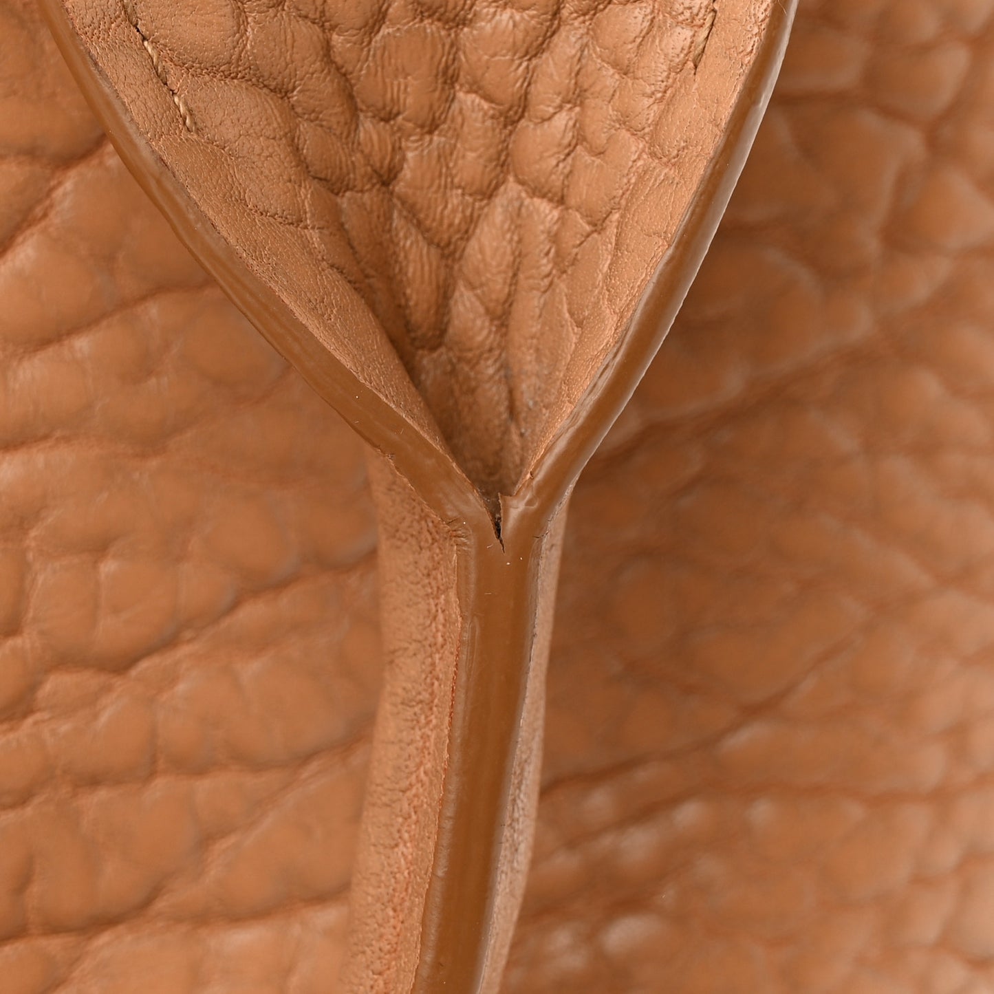 Stamped Calfskin Logo Patch Top Handle Tote Natural