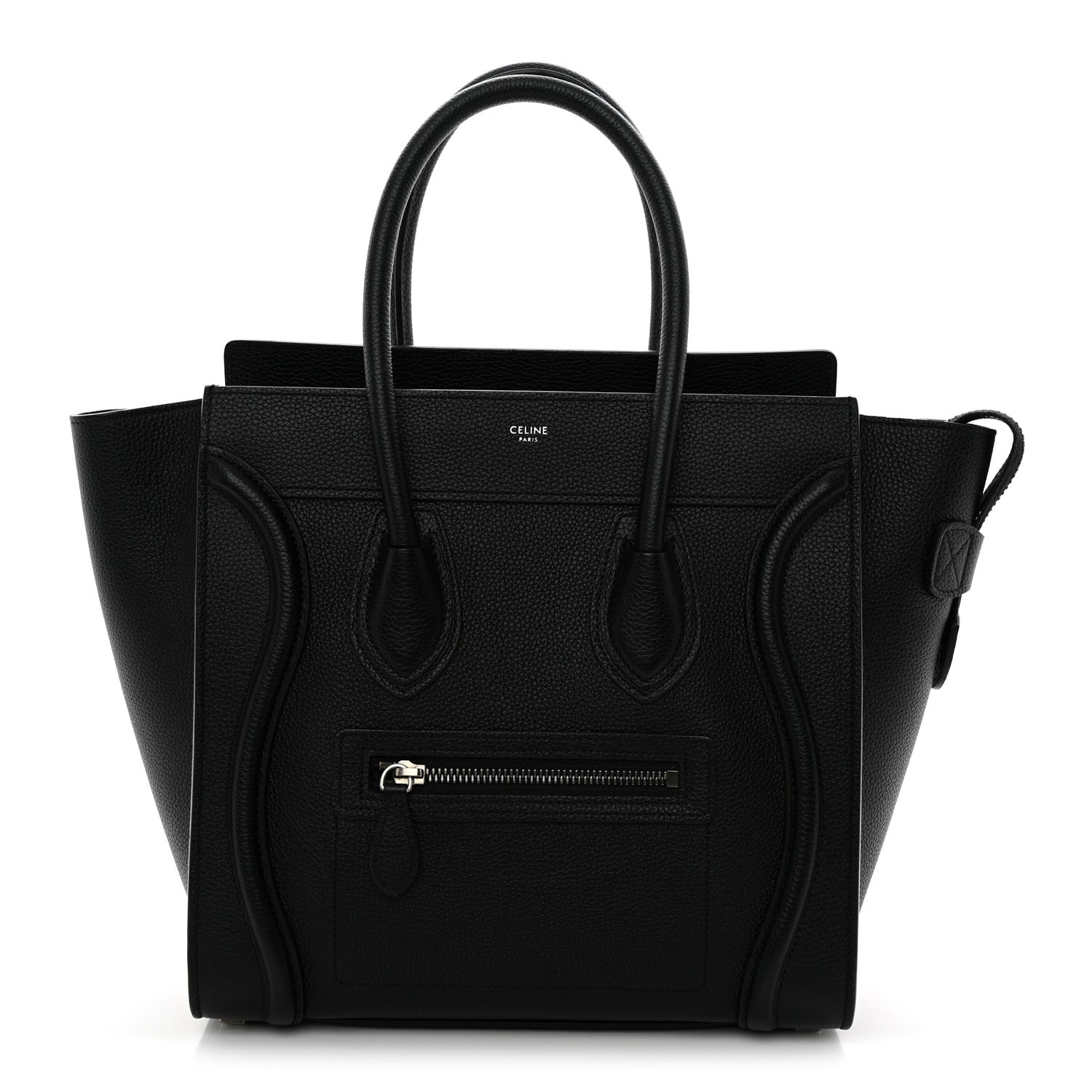 Celine Drummed Calfskin Micro Luggage Black 1889370 – FASHIONPHILE