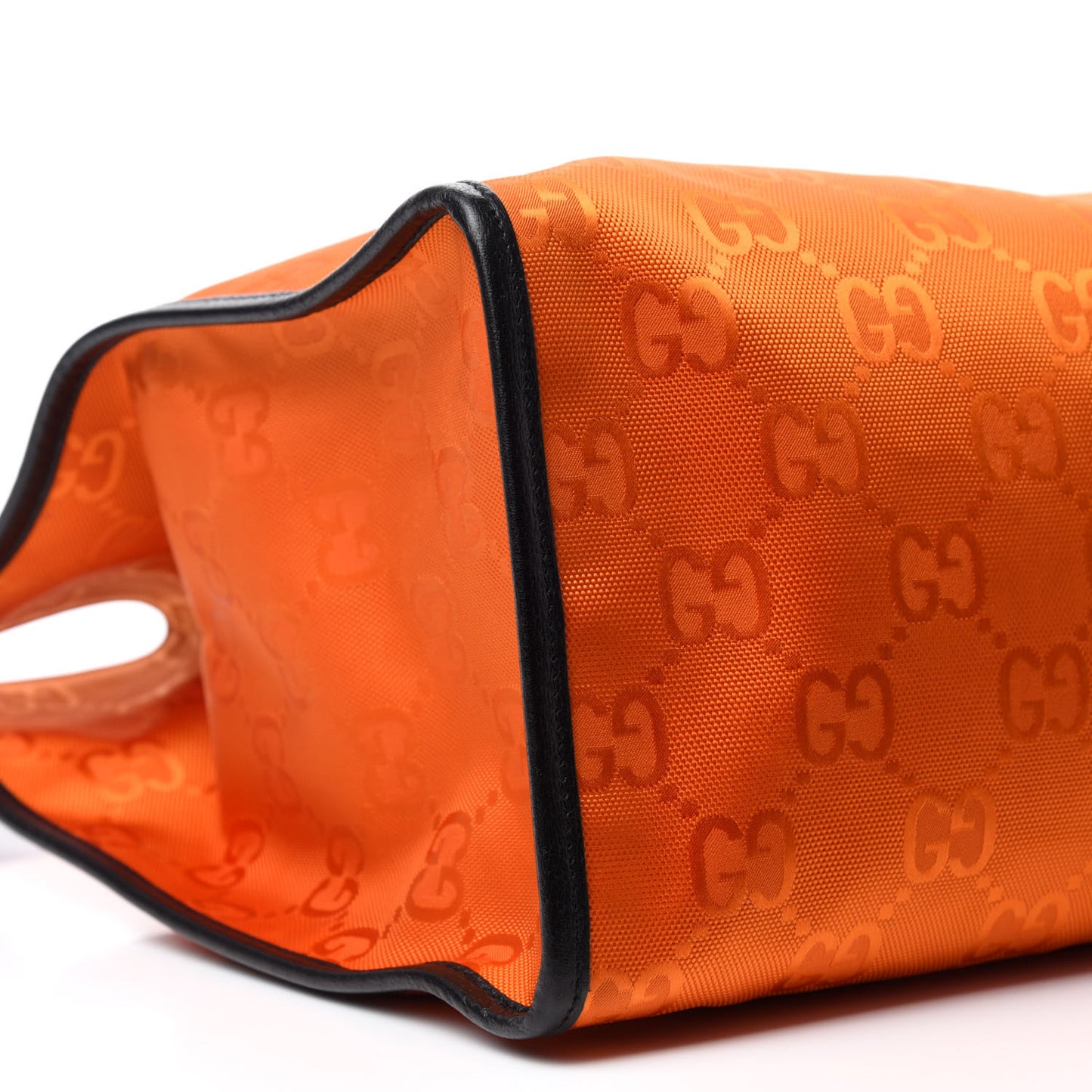 Econyl Nylon Monogram Large Off The Grid Tote Bag Carrot Orange Black