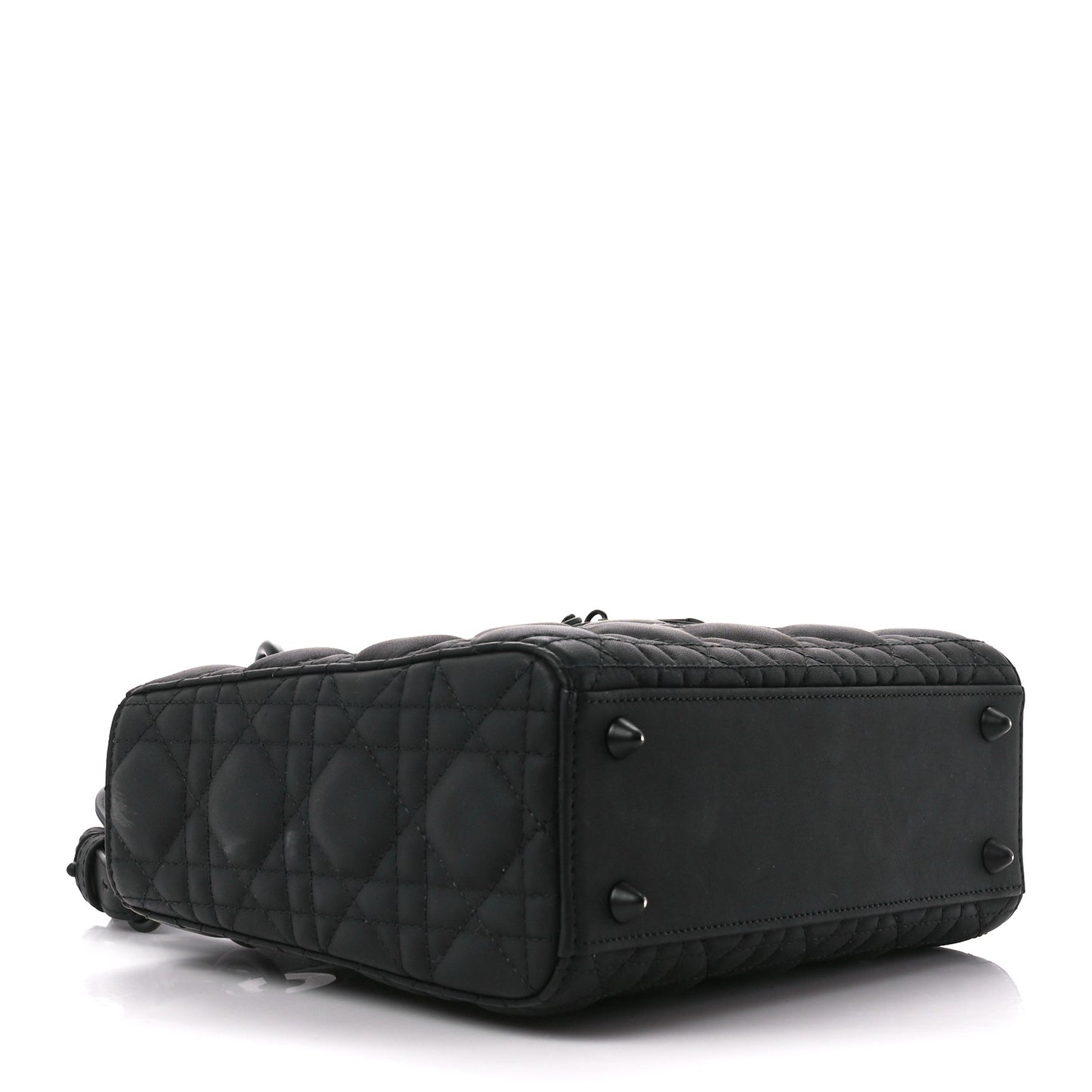 Ultra Matte Calfskin Cannage Small My ABCDior Lady Dior Black