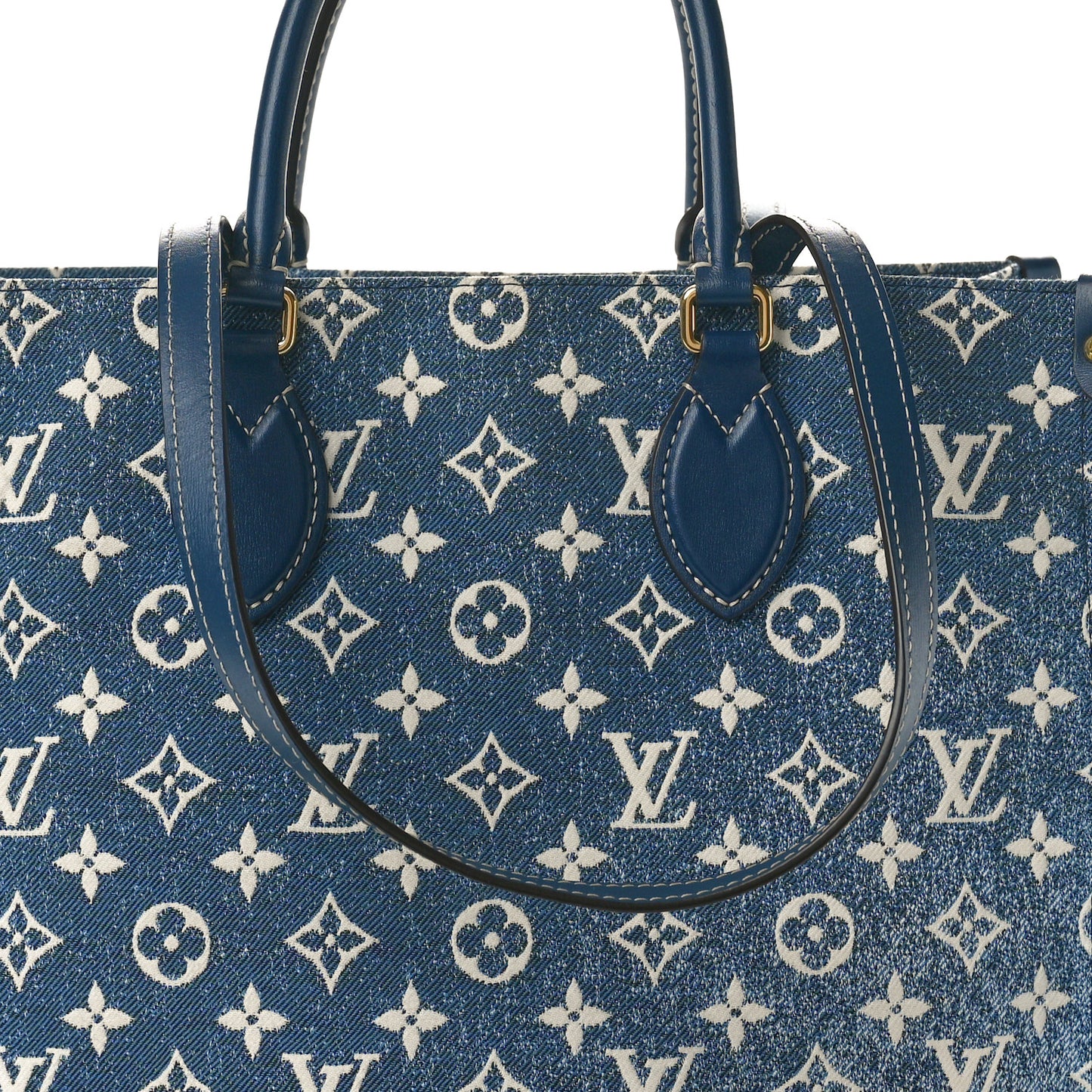 Monogram Jacquard Denim Onthego MM Bleu