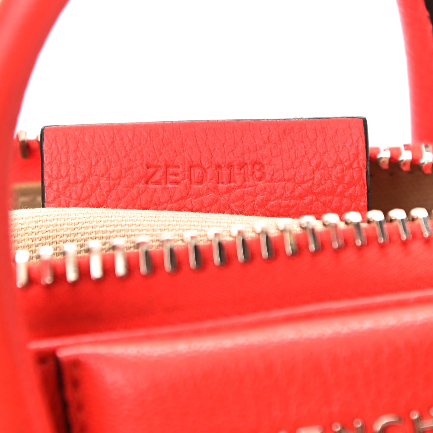 Sugar Goatskin Mini Antigona Pop Red