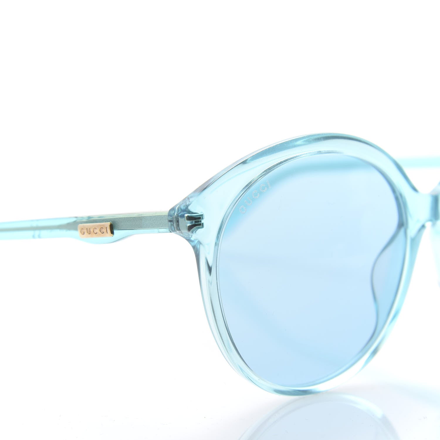 Gucci Acetate Sunglasses GG0257S Blue 6 of 8