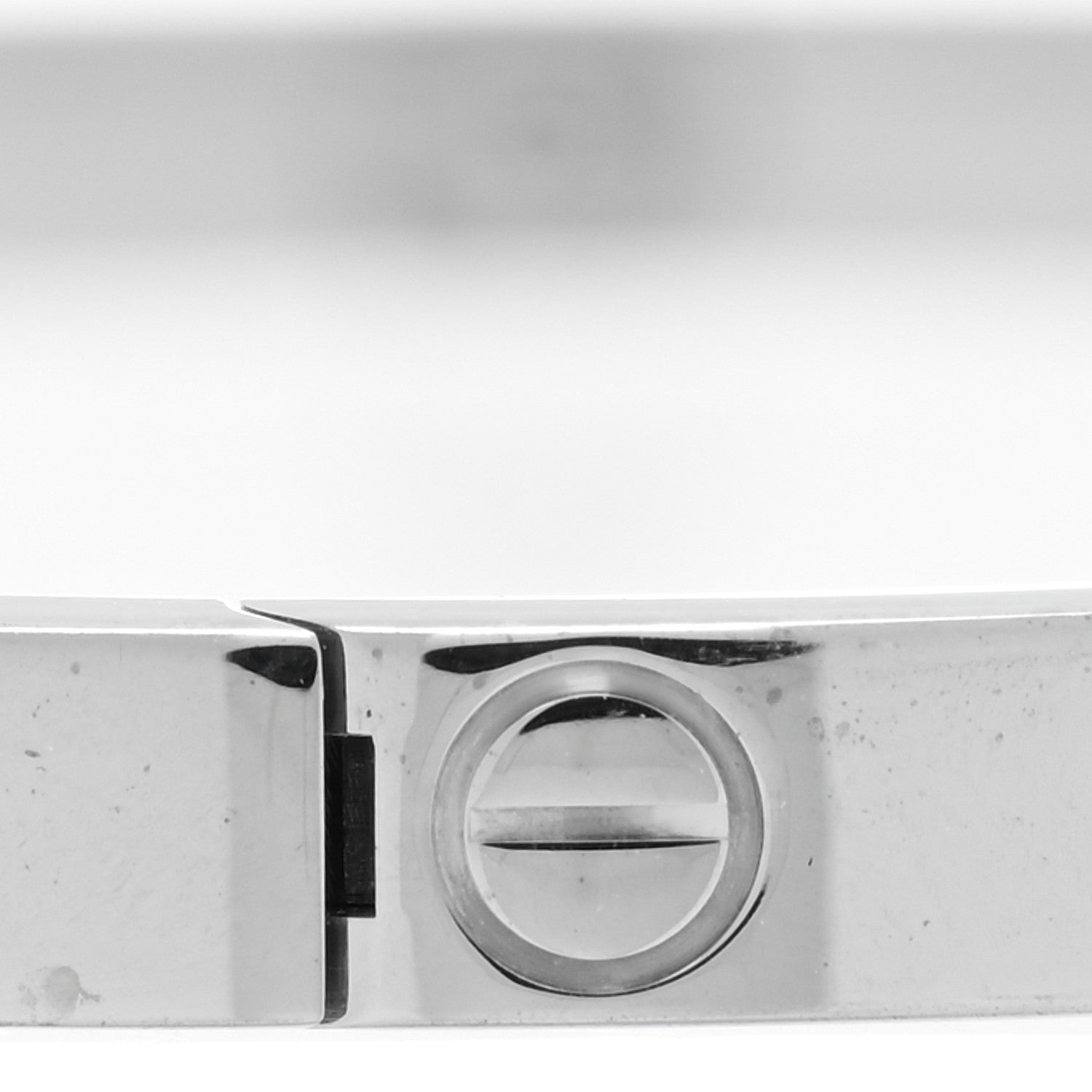 Cartier 18K White Gold 6 Diamond Small LOVE Bracelet 17 4 of 8