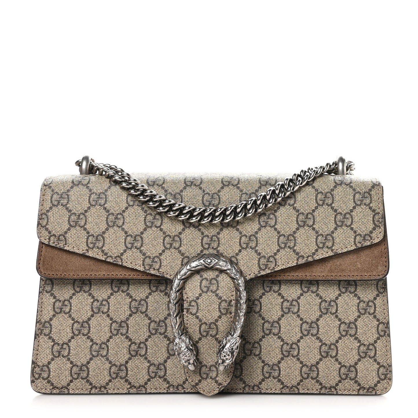 GG Supreme Monogram Small Dionysus Shoulder Bag Taupe