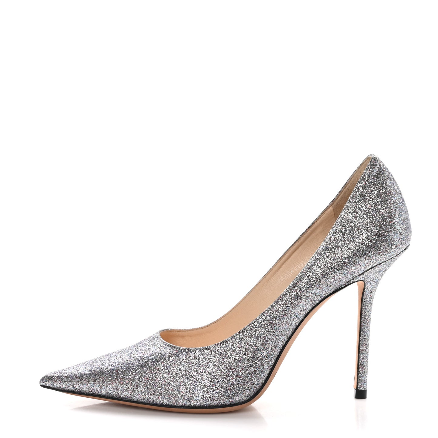 JIMMY CHOO Glitter Fabric Love 100 Pumps 37.5 Multicolor