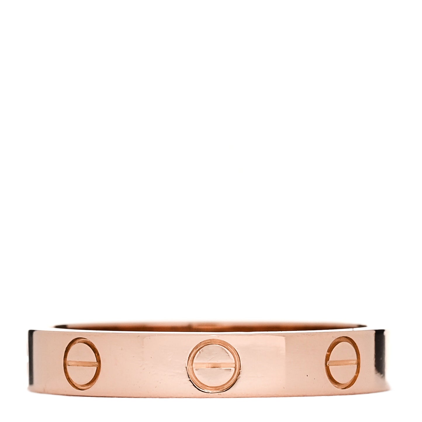 18K Pink Gold 3.5mm LOVE Wedding Band Ring 57 8