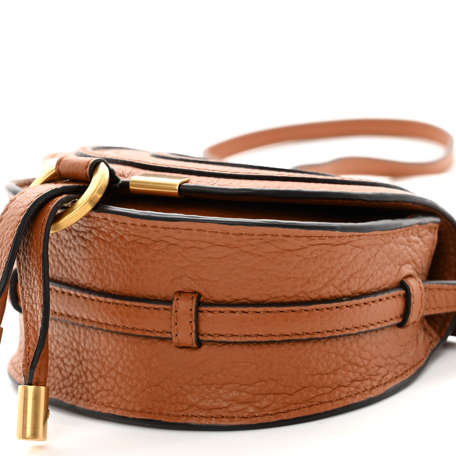 Chloe Calfskin Nano Marcie Saddle Bag Tan 9 of 9