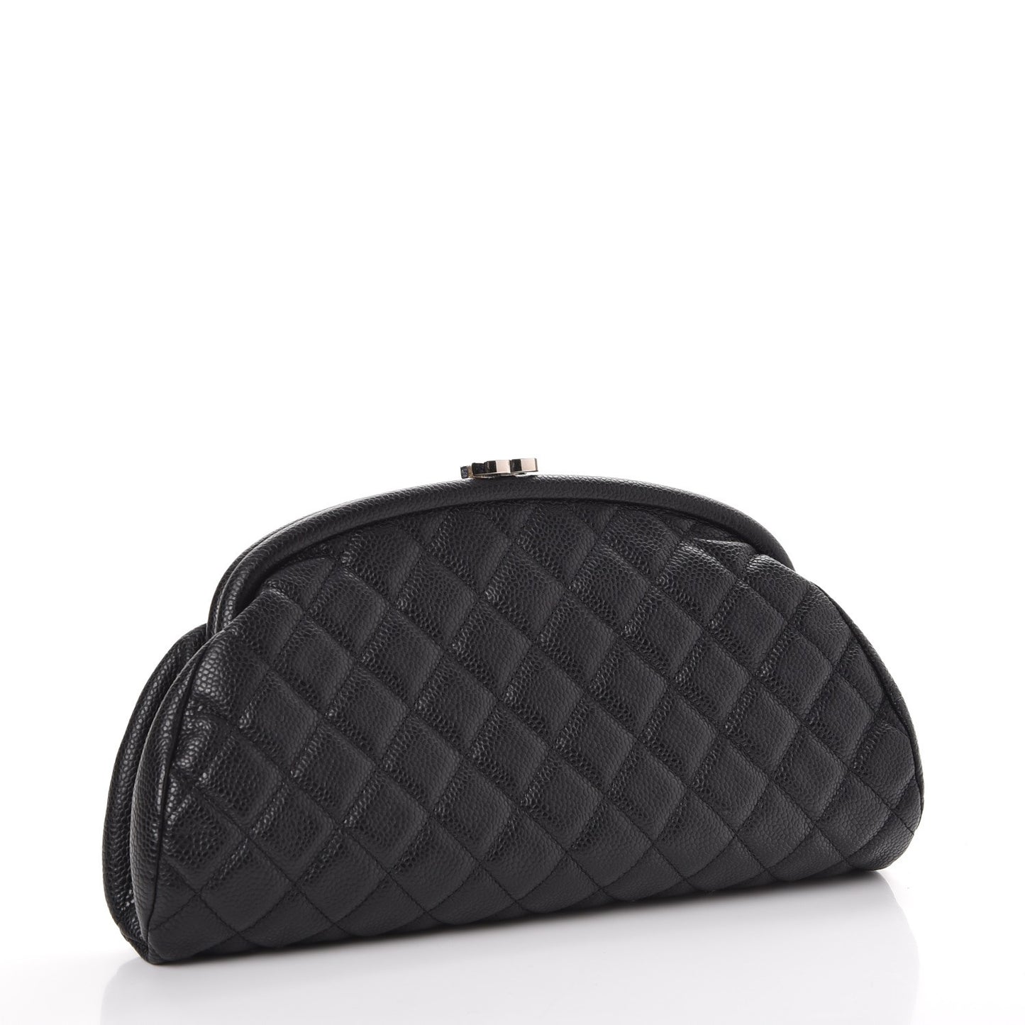 Caviar Quilted Timeless Clutch Black