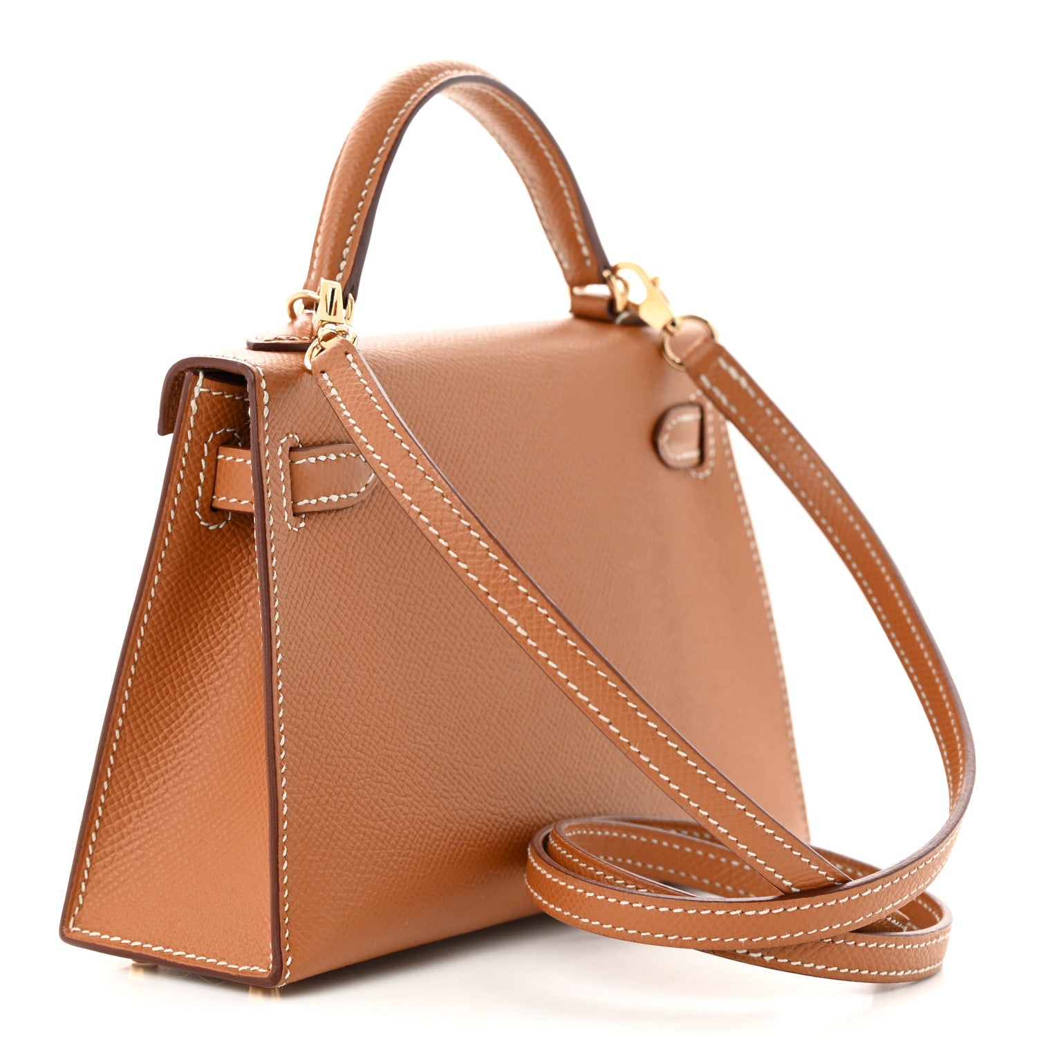 Hermes Epsom Horseshoe Mini Kelly Sellier 20 Gold 3 of 12