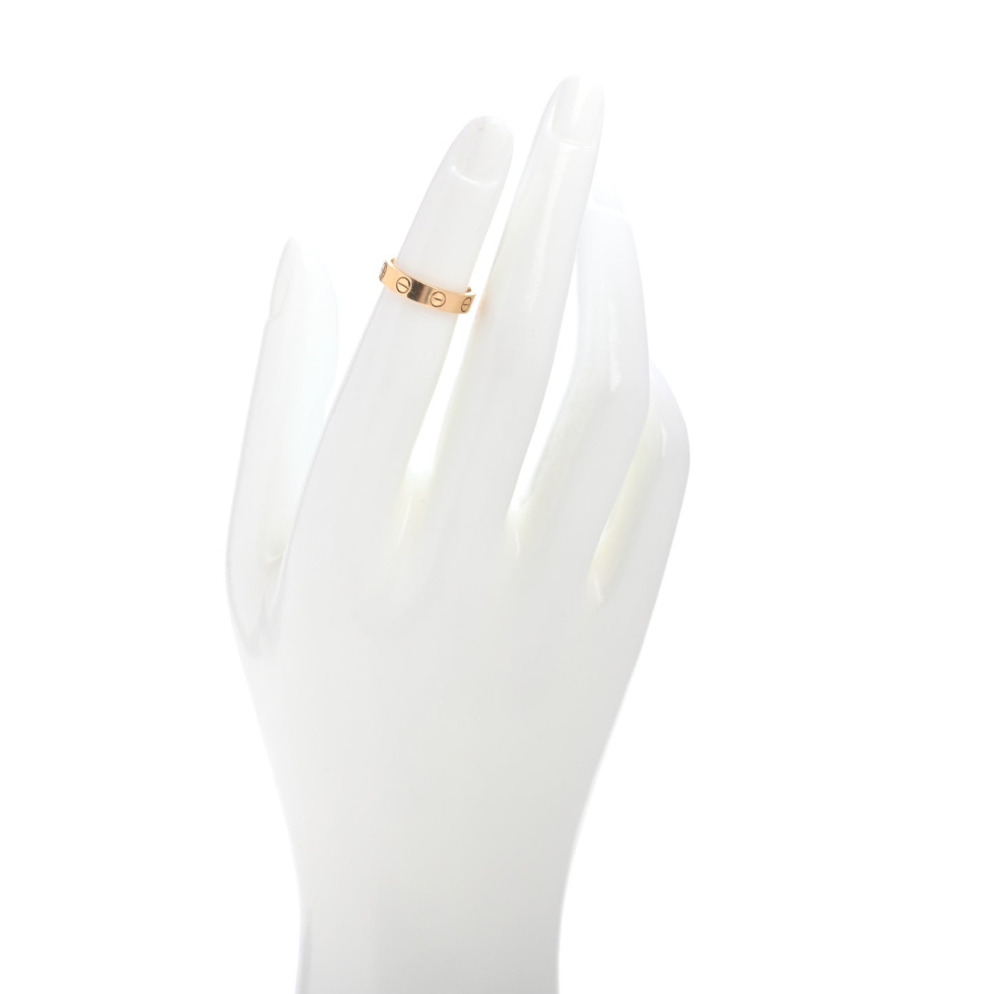 18K Yellow Gold 3.5mm LOVE Wedding Band Ring 46 3.75
