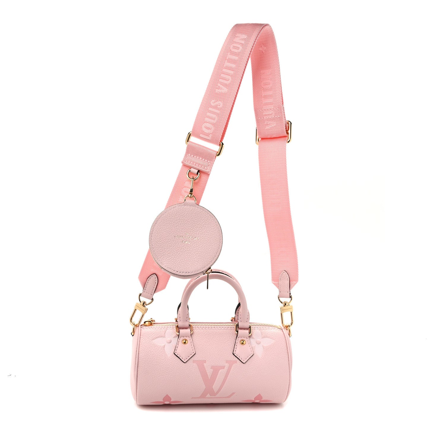 LOUIS VUITTON Empreinte Monogram Giant By The Pool Papillon BB Bouton De Rose