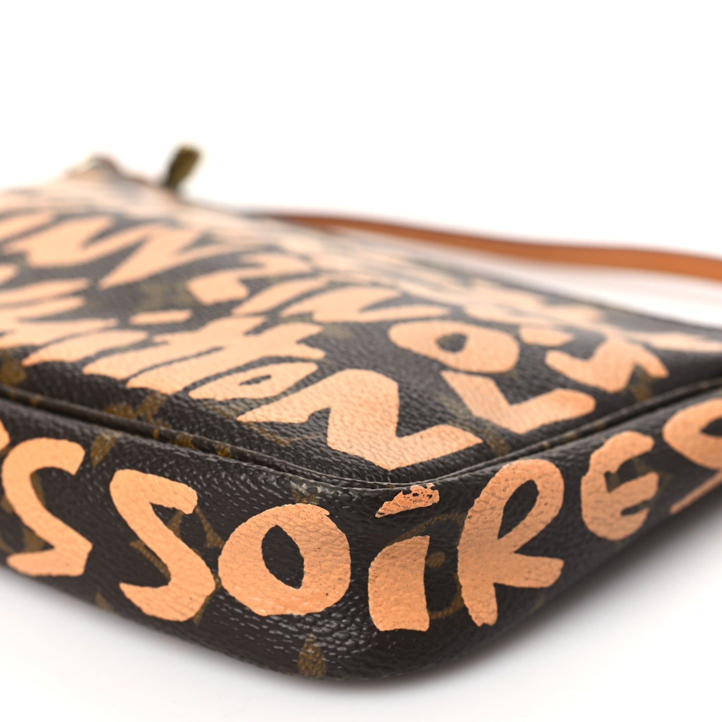 Monogram Graffiti Pochette Accessories Peach