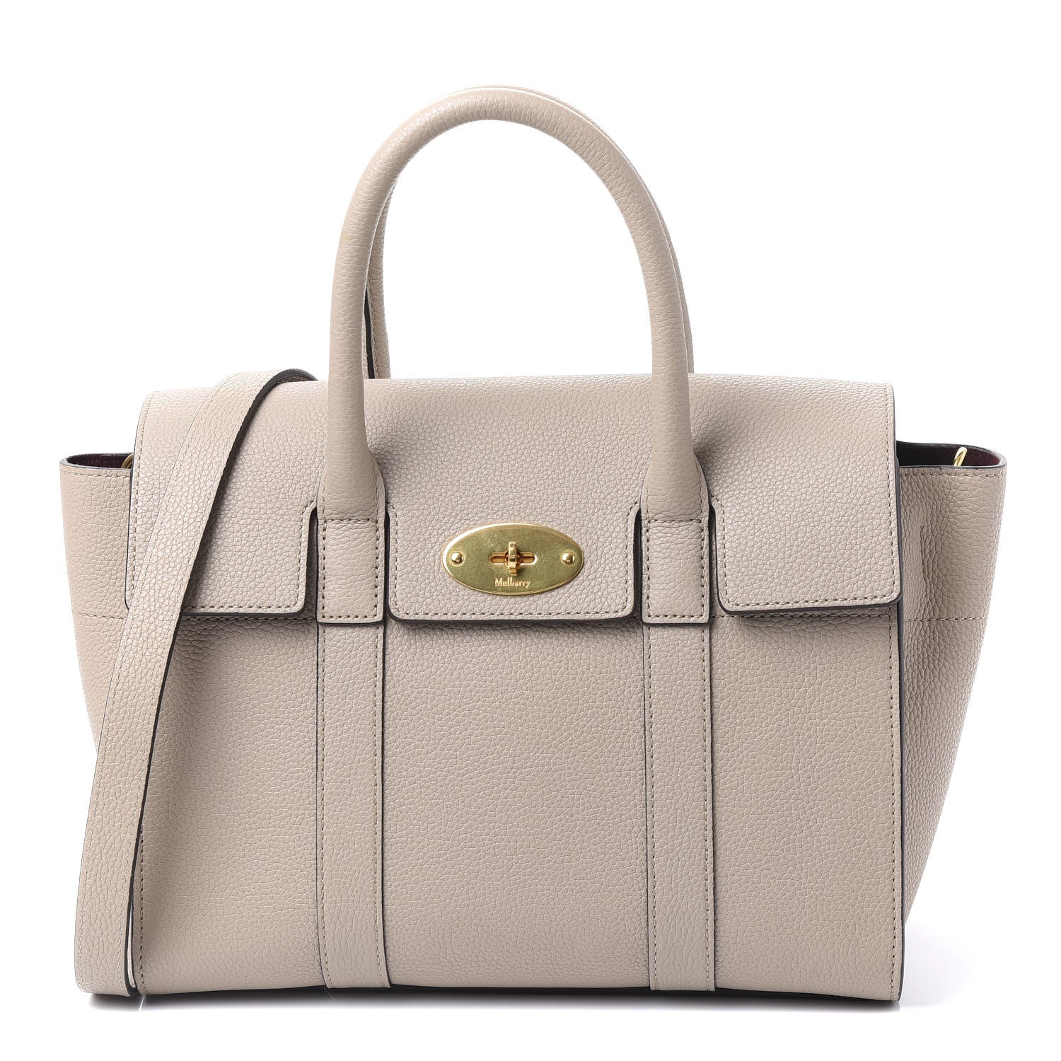 Mulberry Classic Grain Calfskin Small Bayswater Dune 1 of 8