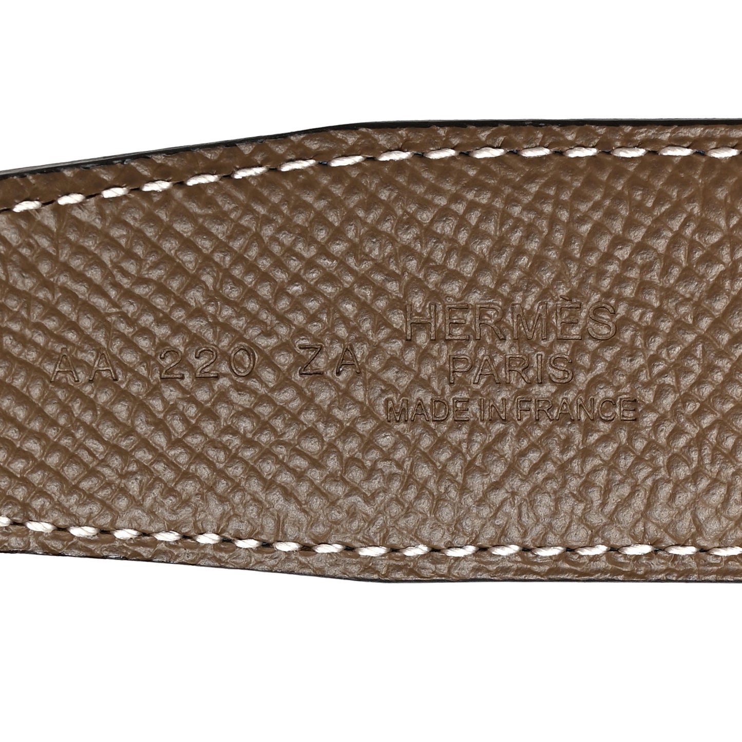 Epsom 32mm H Belt 80 Bleu Frida Etoupe