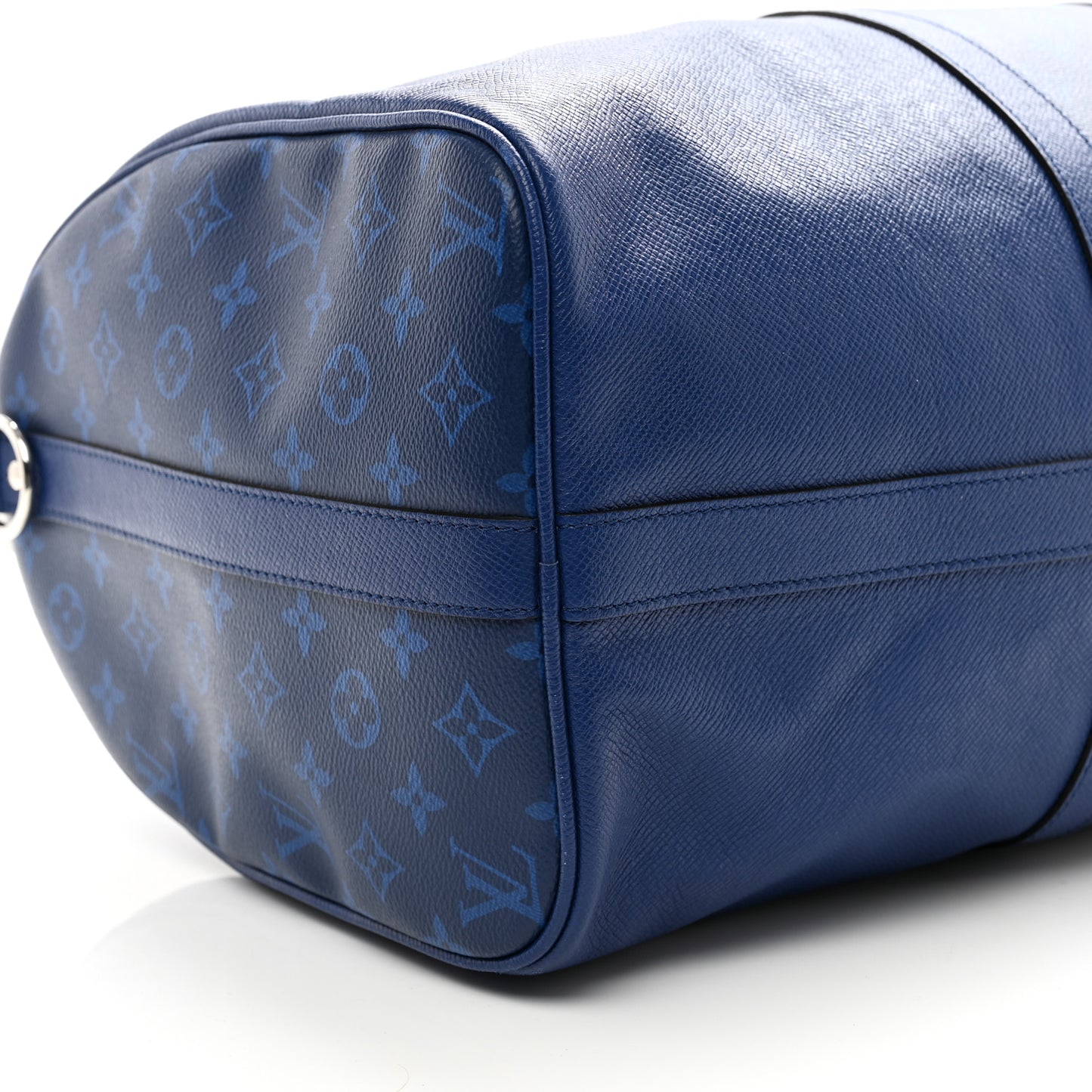 Taiga Monogram Eclipse Keepall Bandouliere 50 Pacific Blue