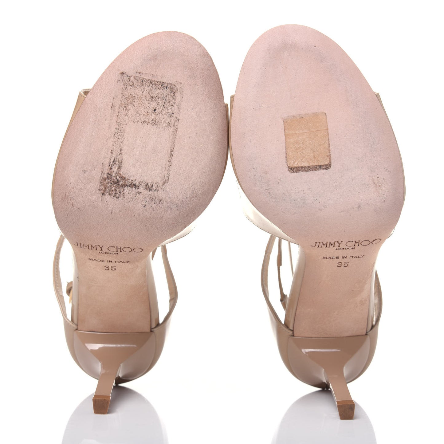 Patent Calfskin Lang Sandals 35 Sand