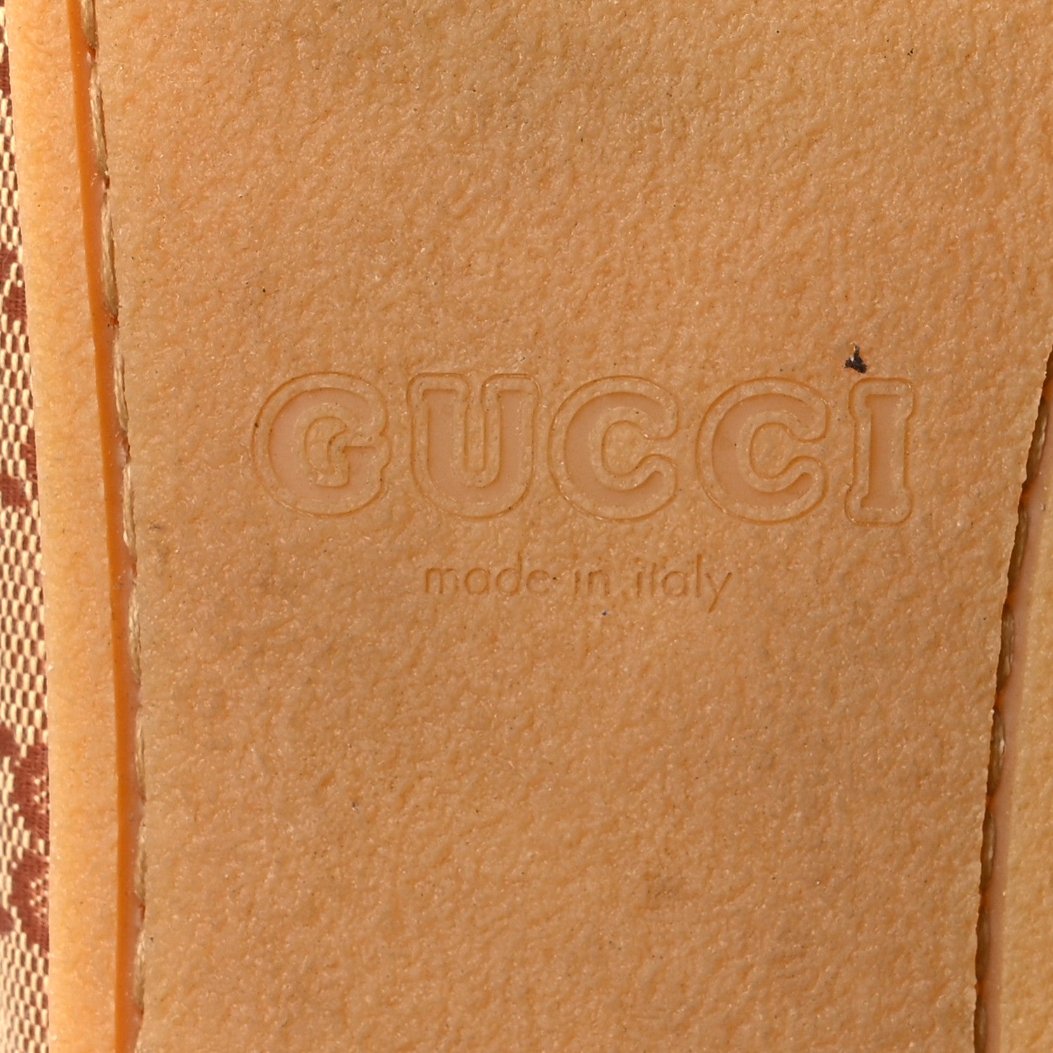 Gucci GG Monogram Mens Driver Loafers 10.5 Beige Ruggine Cuir 7 of 10