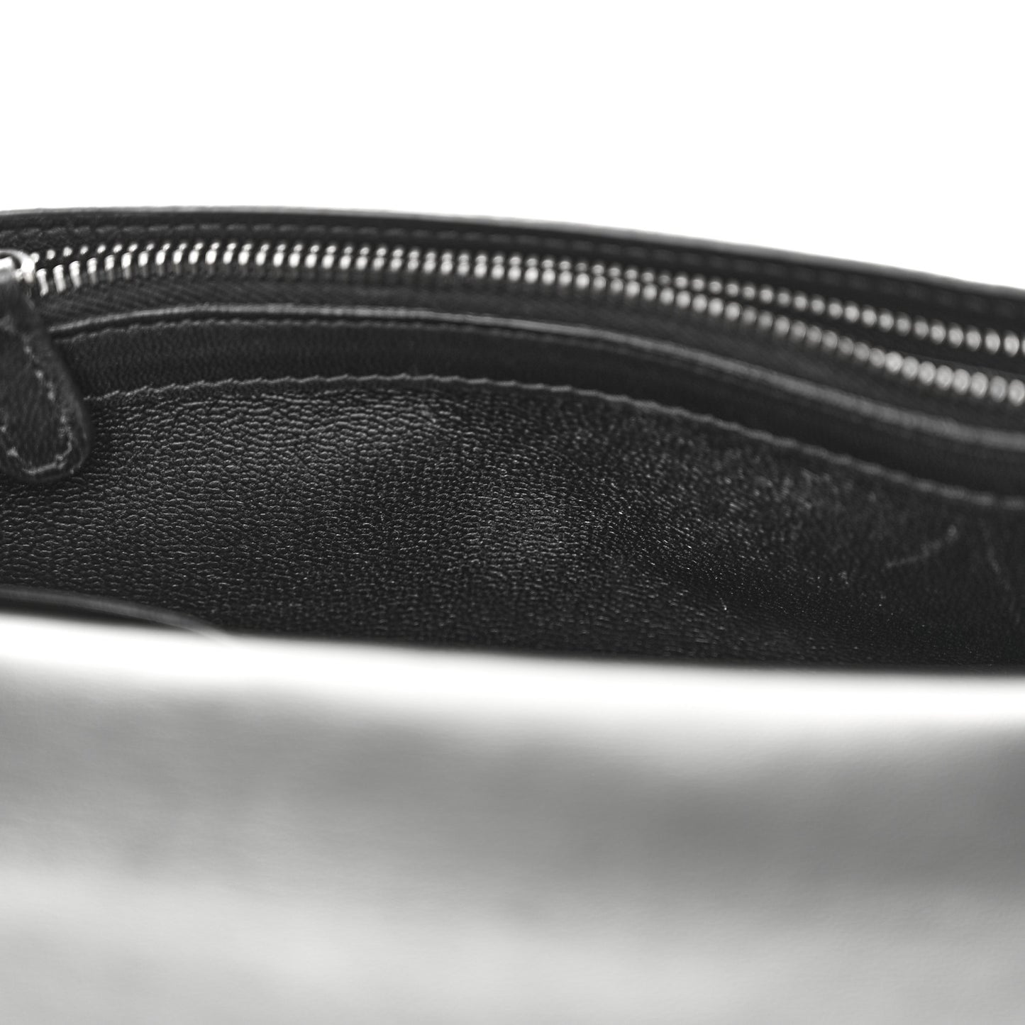 Nappa Intrecciato Fringe Chain Wallet Black