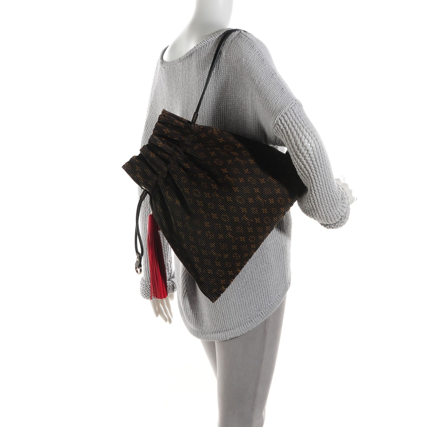 Monogram Canvas Pleated Explorer Bag MM