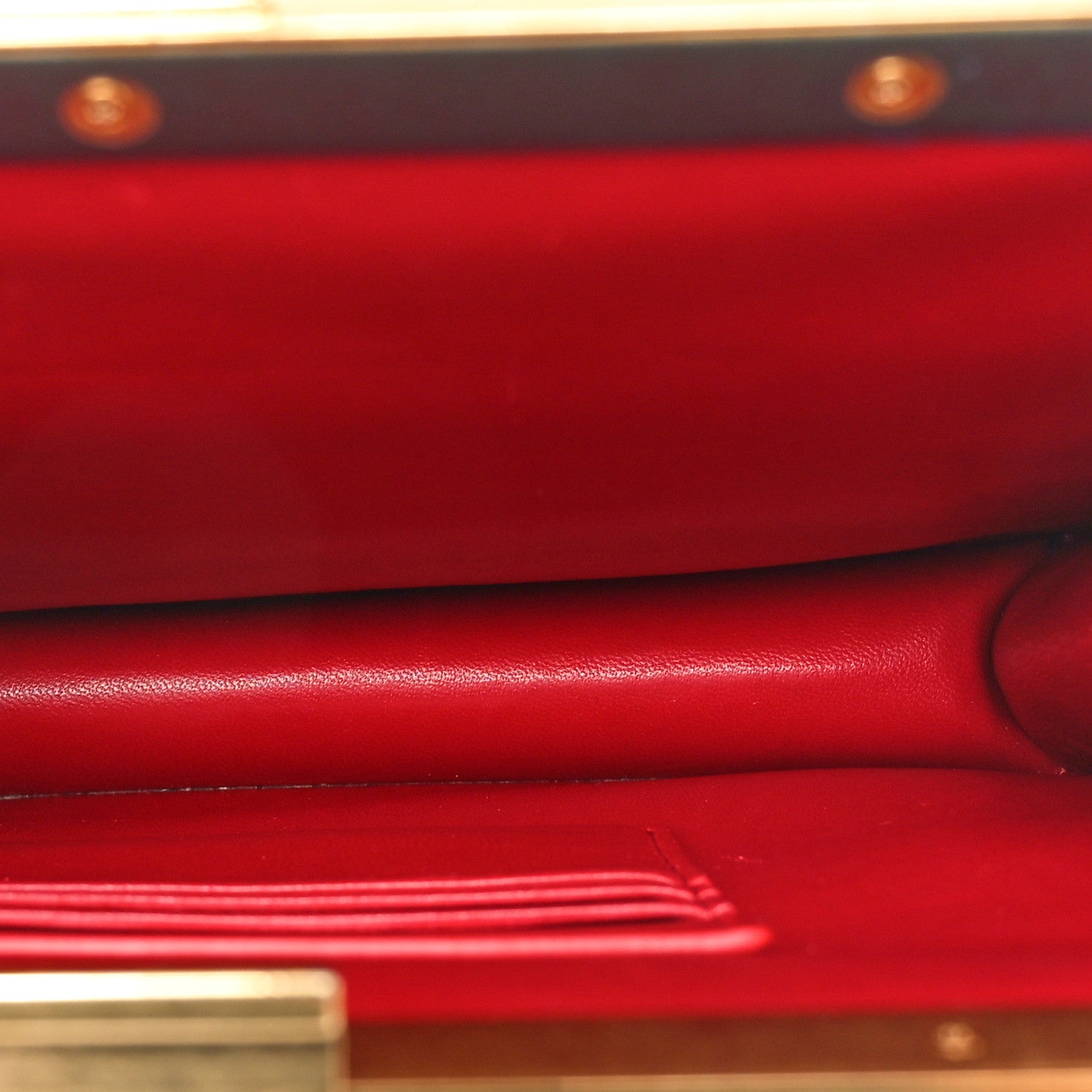 Celine Lizard Mini Clasp Bag Red 5 of 10