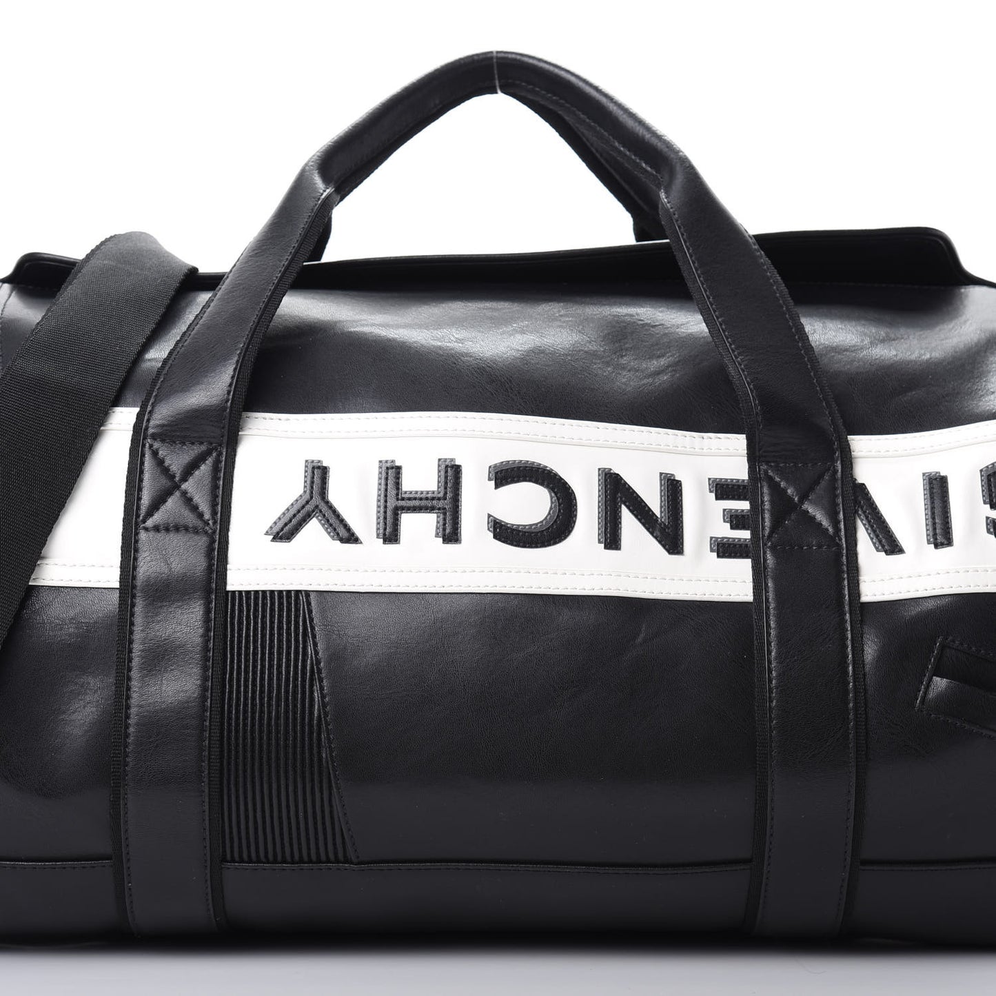 Calfskin Mc3 Reverse Weekender Bag Black