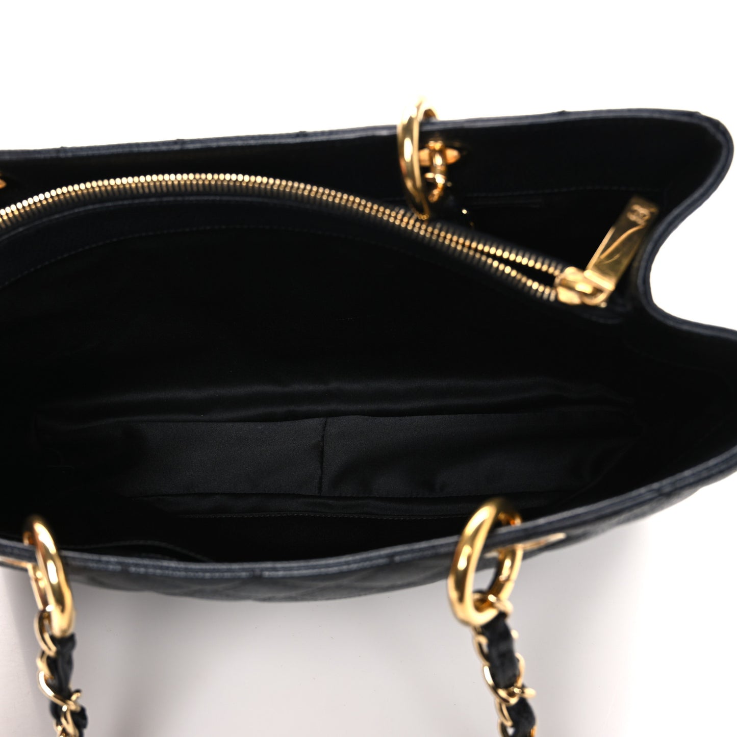 Caviar Quilted Grand Shopping Tote GST Black