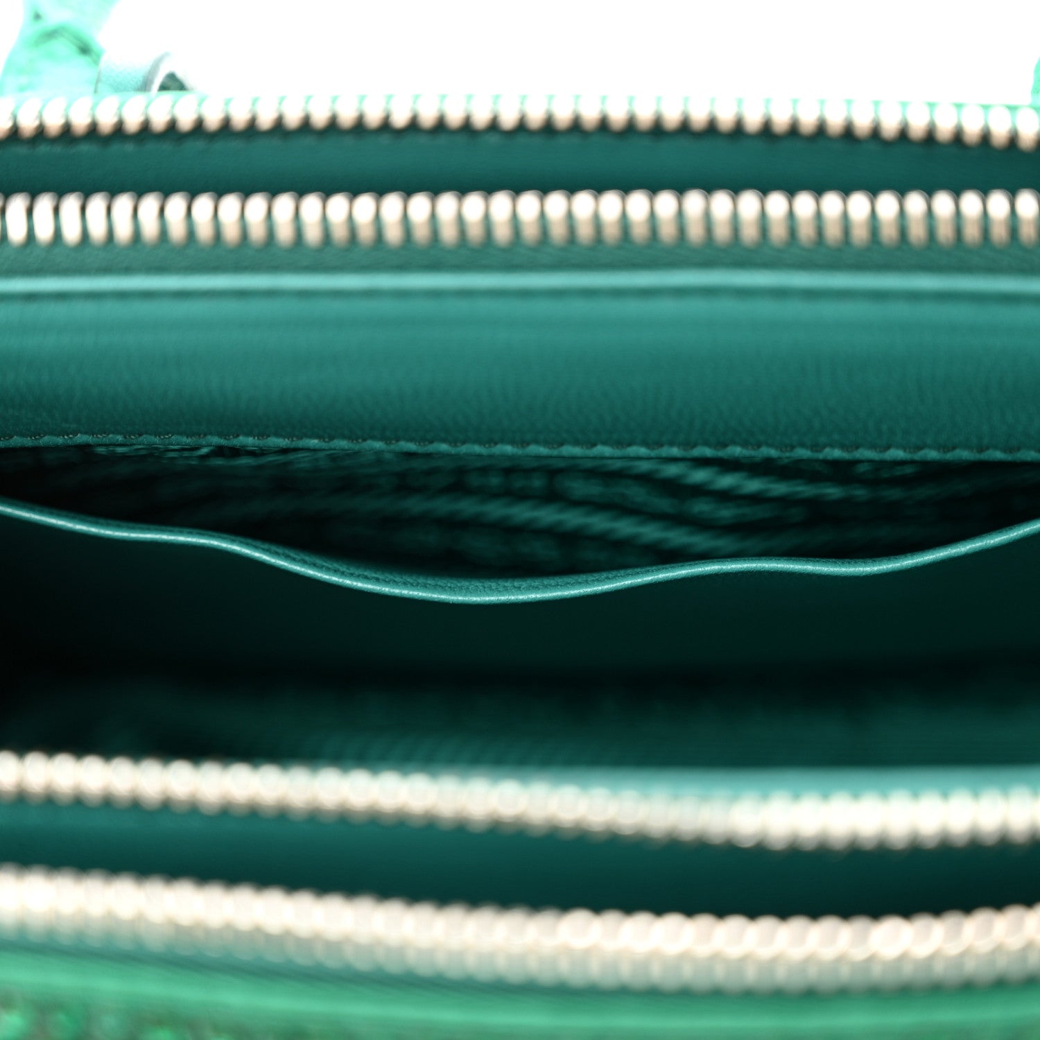 Prada Satin Crystal Mini Galleria Double Zip Tote Mango 6 of 11
