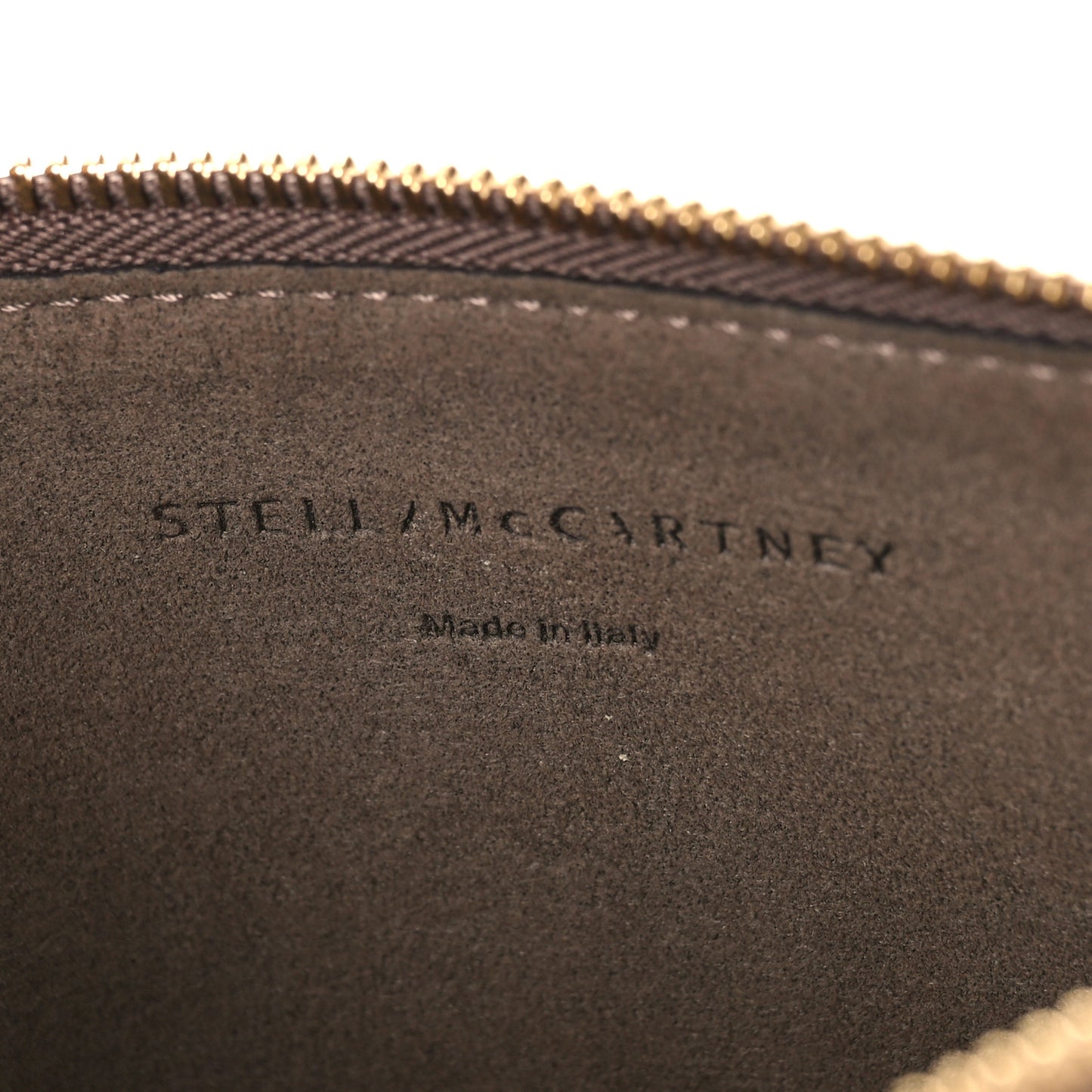 Alter Nappa Perforated Logo Pouch Beige