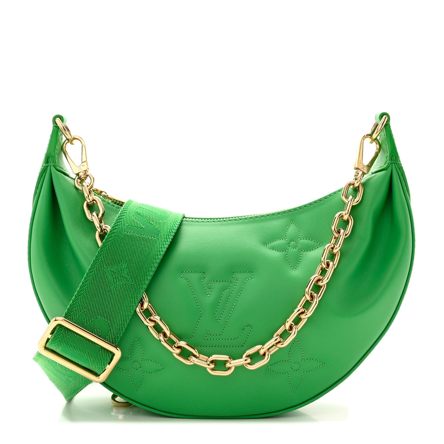 Louis Vuitton Calfskin Bubblegram Over The Moon Basilic 1 of 9