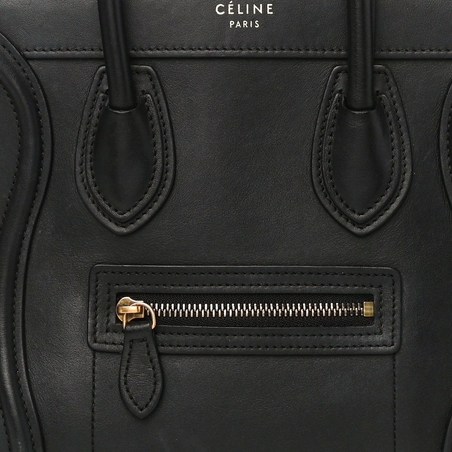 Smooth Calfskin Nano Luggage Black