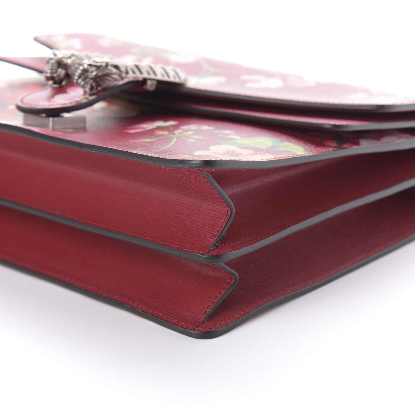 Calfskin Blooms Print Medium Dionysus Shoulder Bag Romantic Cherry Multicolor